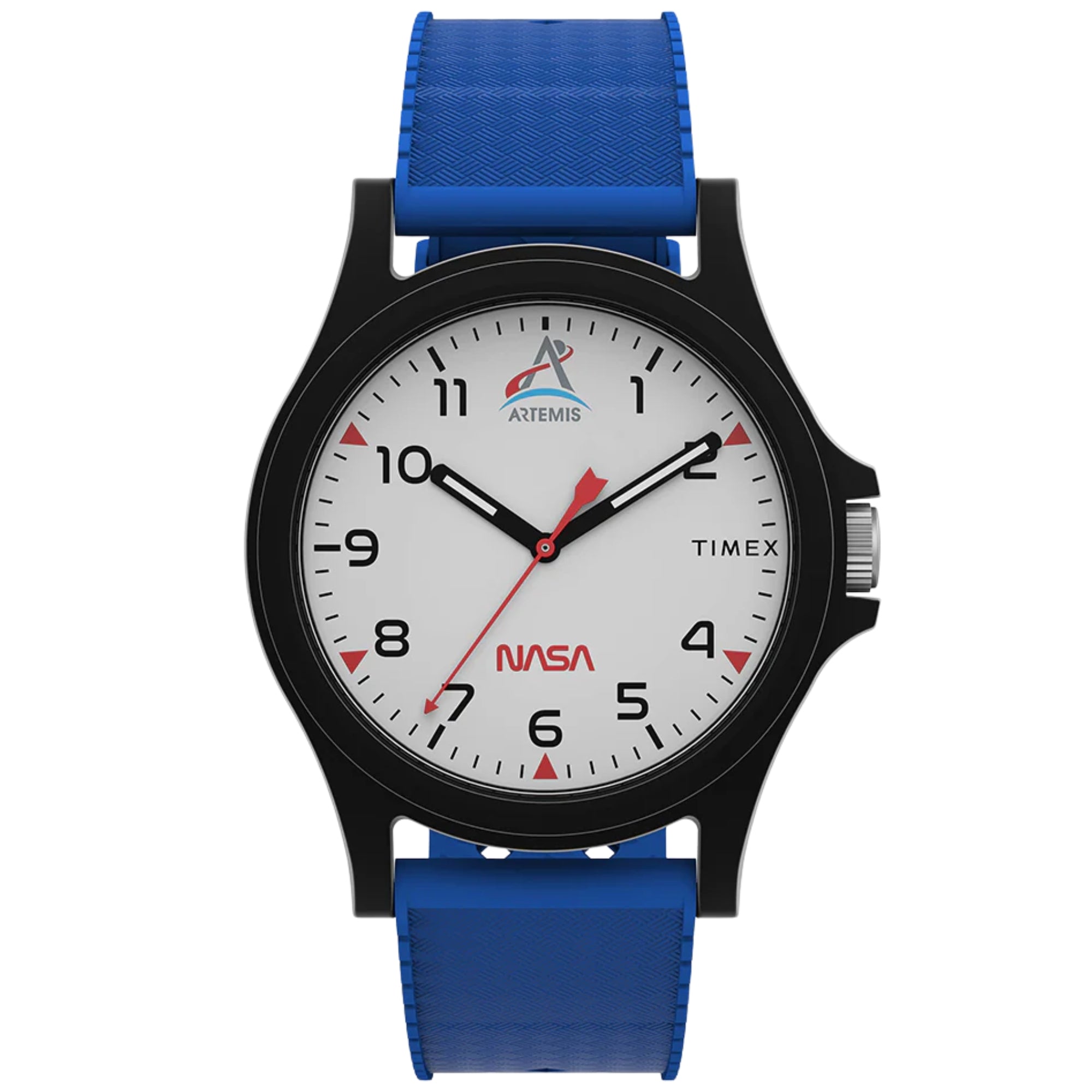Timex Main Street 40mm White Dial Silicone Quartz Watch TW2Y13100