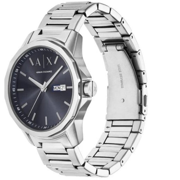 Armani Exchange Banks Quartz Blue Dial Stainless Steel Strap Men's Watch AX1767