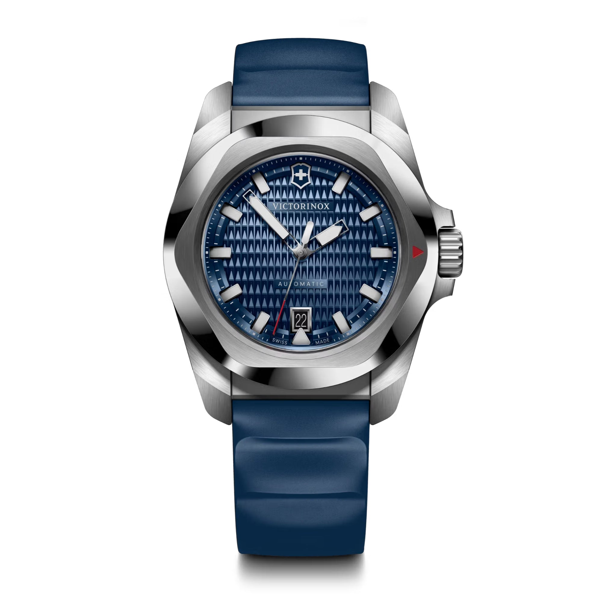 Victorinox I.N.O.X. Automatic Blue Dial Rubber and Wood Strap Men's Watch 242018.1