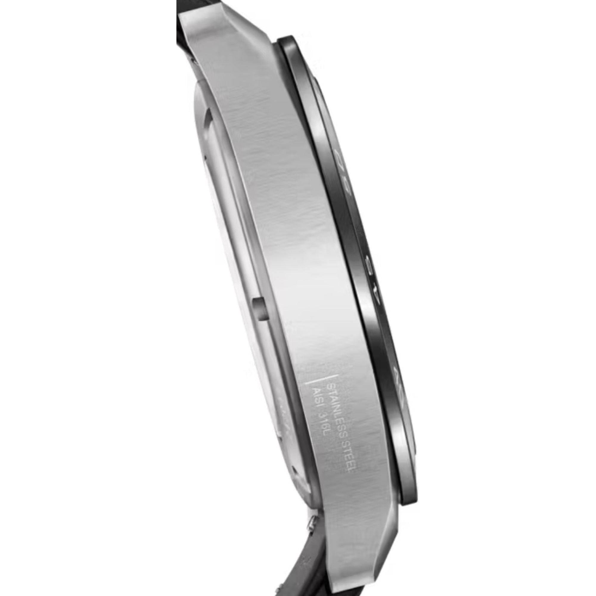 Victorinox Swiss Army Automatic Black Dial Leather Strap Men's Watch 242044