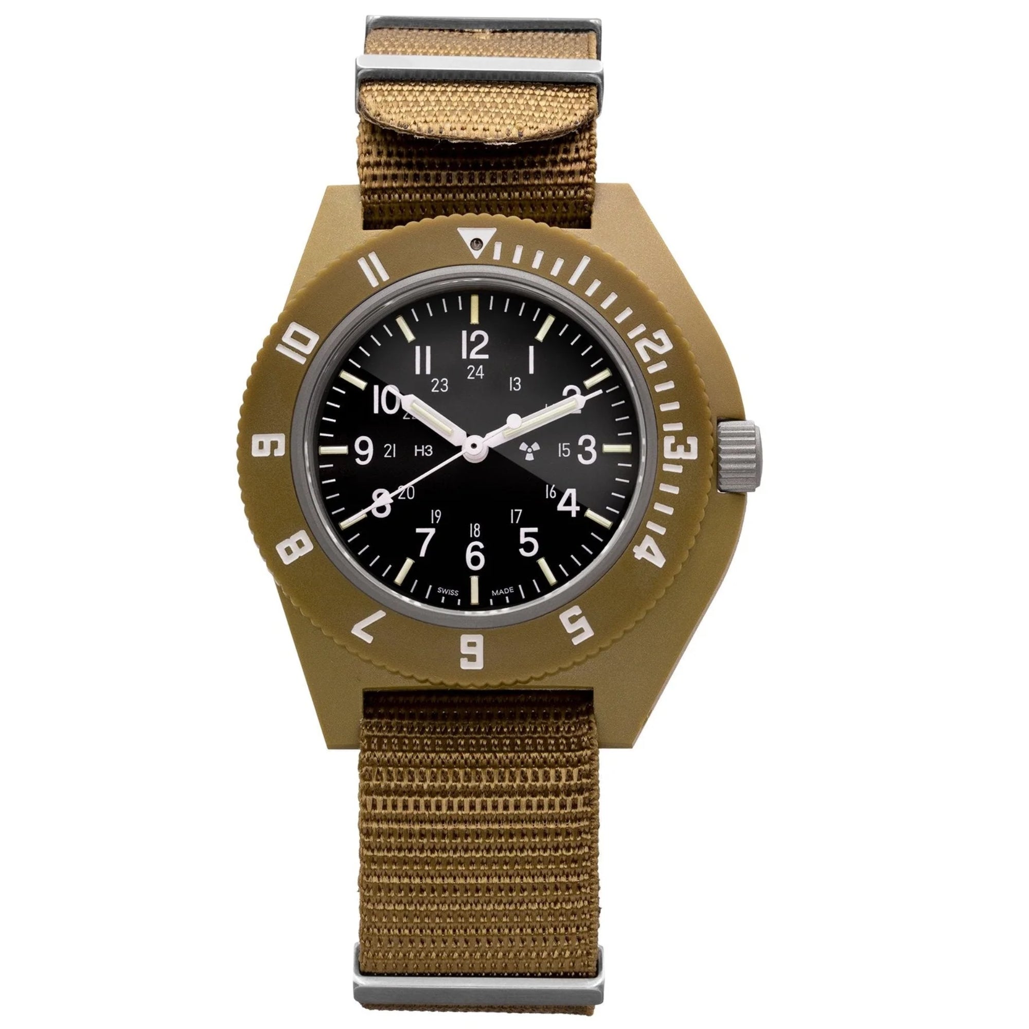 Marathon Navigator 41mm Black Dial Nylon Mens Quartz Watch WW194001DT-0802