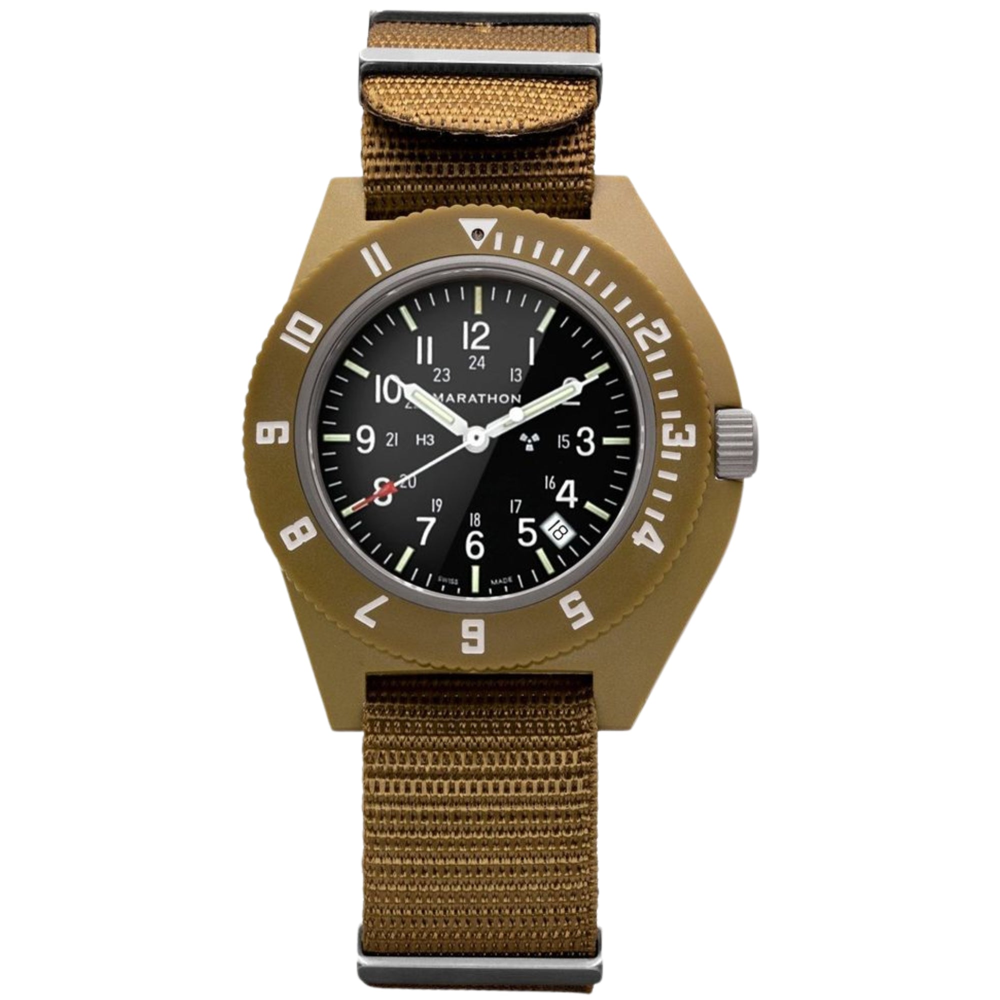 Marathon Navigator 41mm Black Dial Nylon Mens Quartz Watch WW194013DT-0102