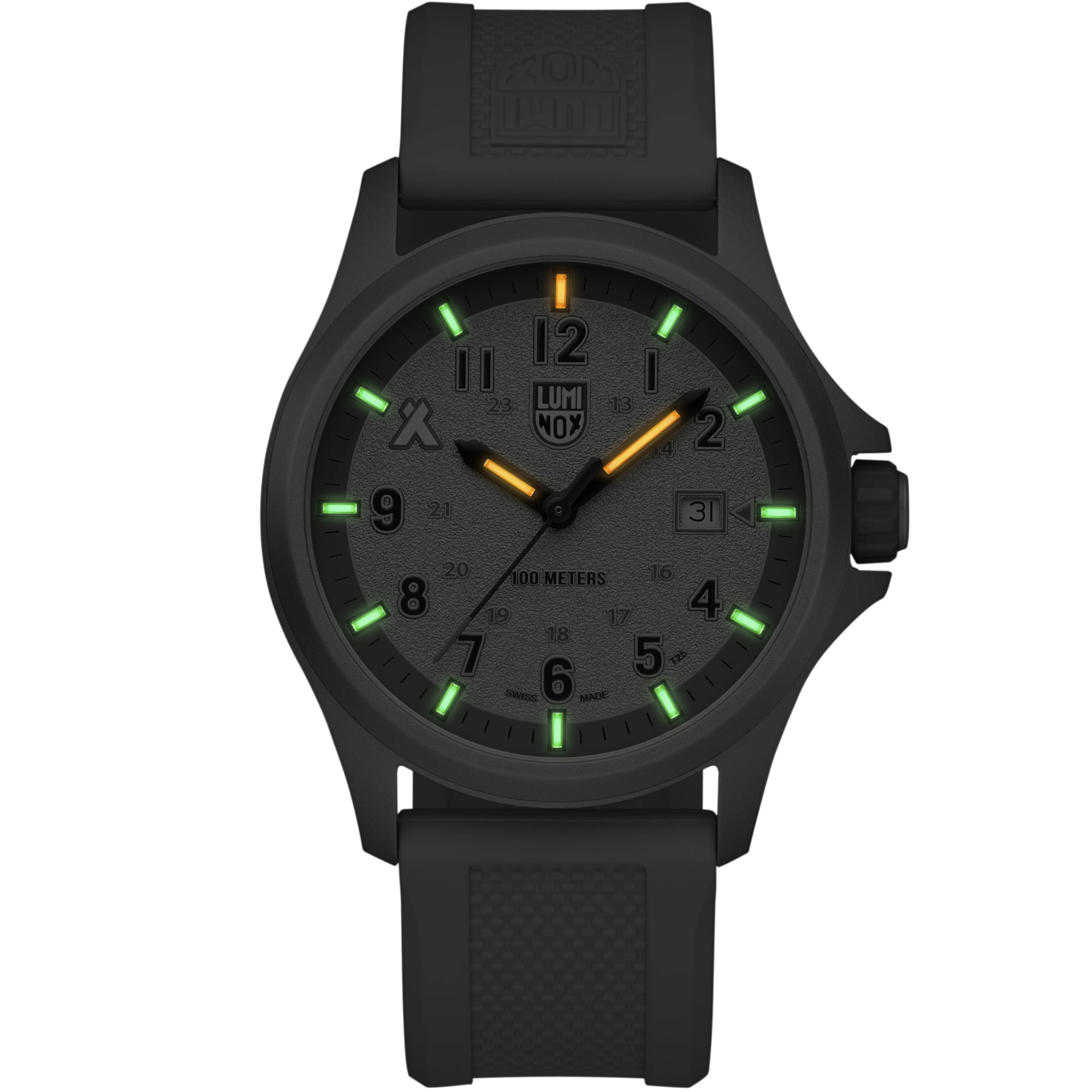 Luminox Bear Grylls Survival 43mm Brown Dial Rubber Mens Watch XB.3717