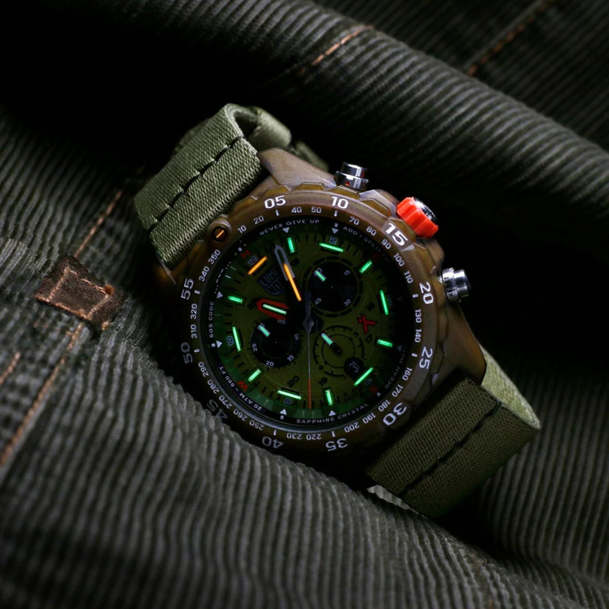 Luminox Bear Grylls Survival 3740 Eco Master Series Green Dial Men's Watch XB.3757.ECO