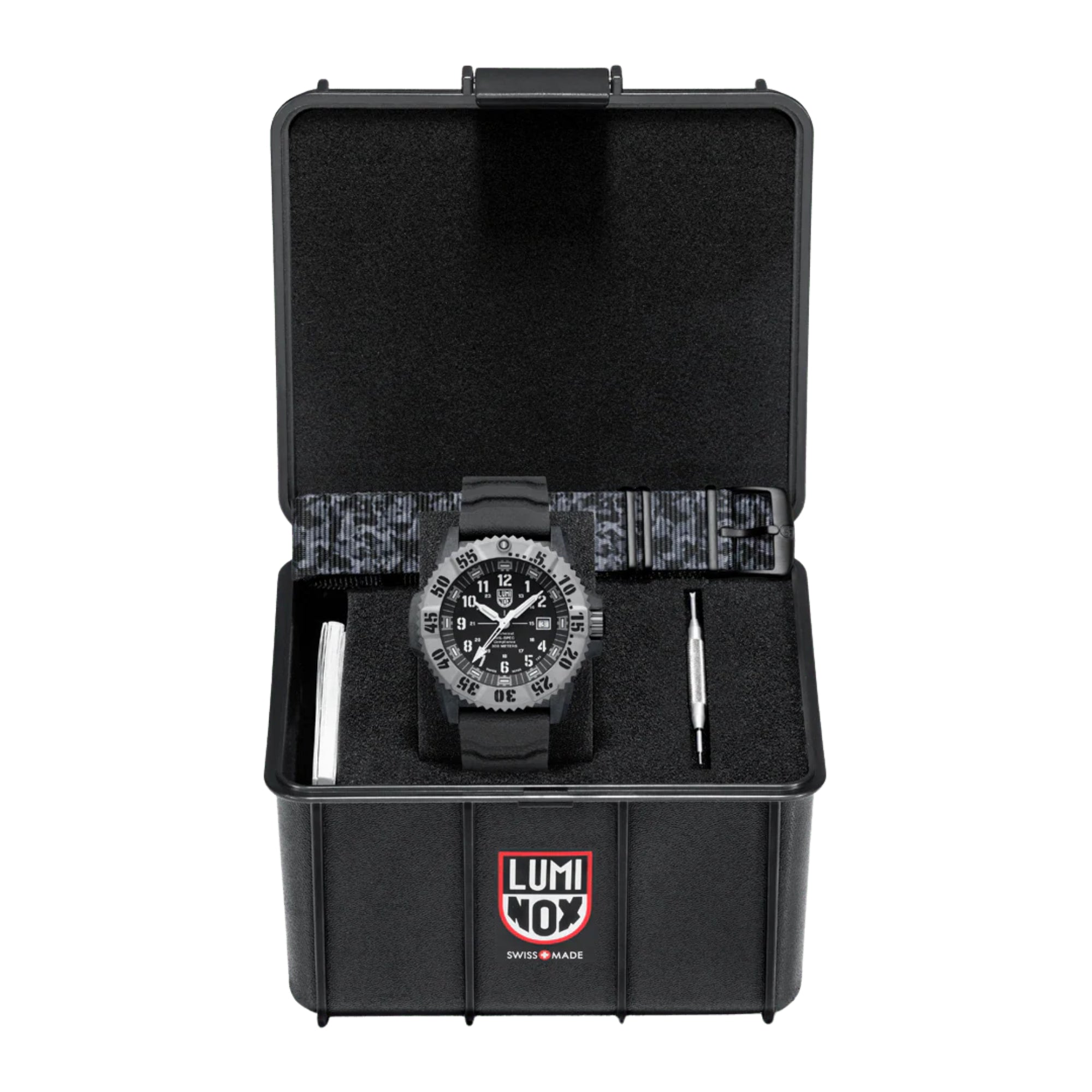 Luminox MIL-SPEC Inspired 3350 Series Black Dial Nitrile Rubber Strap Men's Military Watch Set XL.3351.1.SET