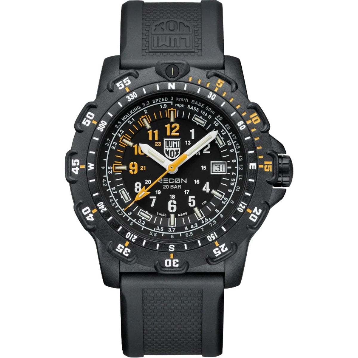 Luminox Recon Pointman Quartz Black Dial Nitrile Rubber Strap Men's Watch XL.8825.H.SET