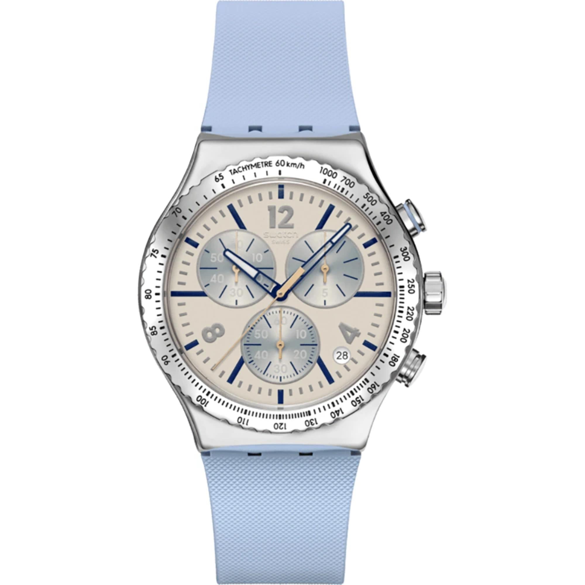Swatch Irony Blueshift Glow Chronograph Unisex Watch YVS536