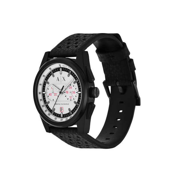 Armani Exchange Chronograph Gray Dial Rubber Strap Men’s Watch AX…