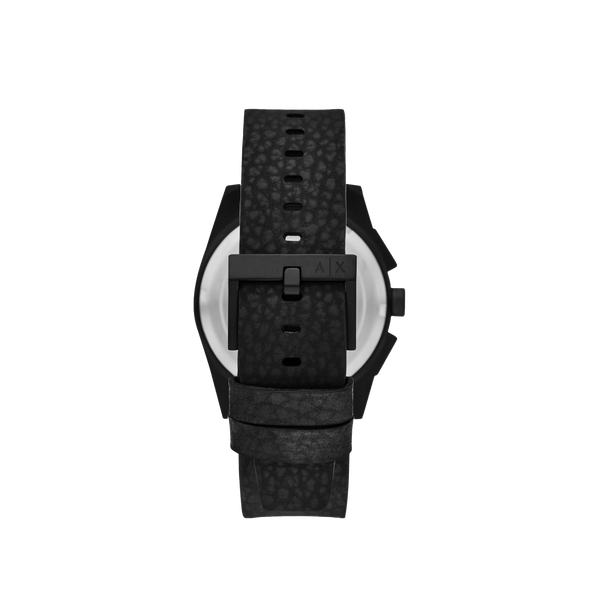 Armani Exchange Chronograph Gray Dial Rubber Strap Men’s Watch AX…