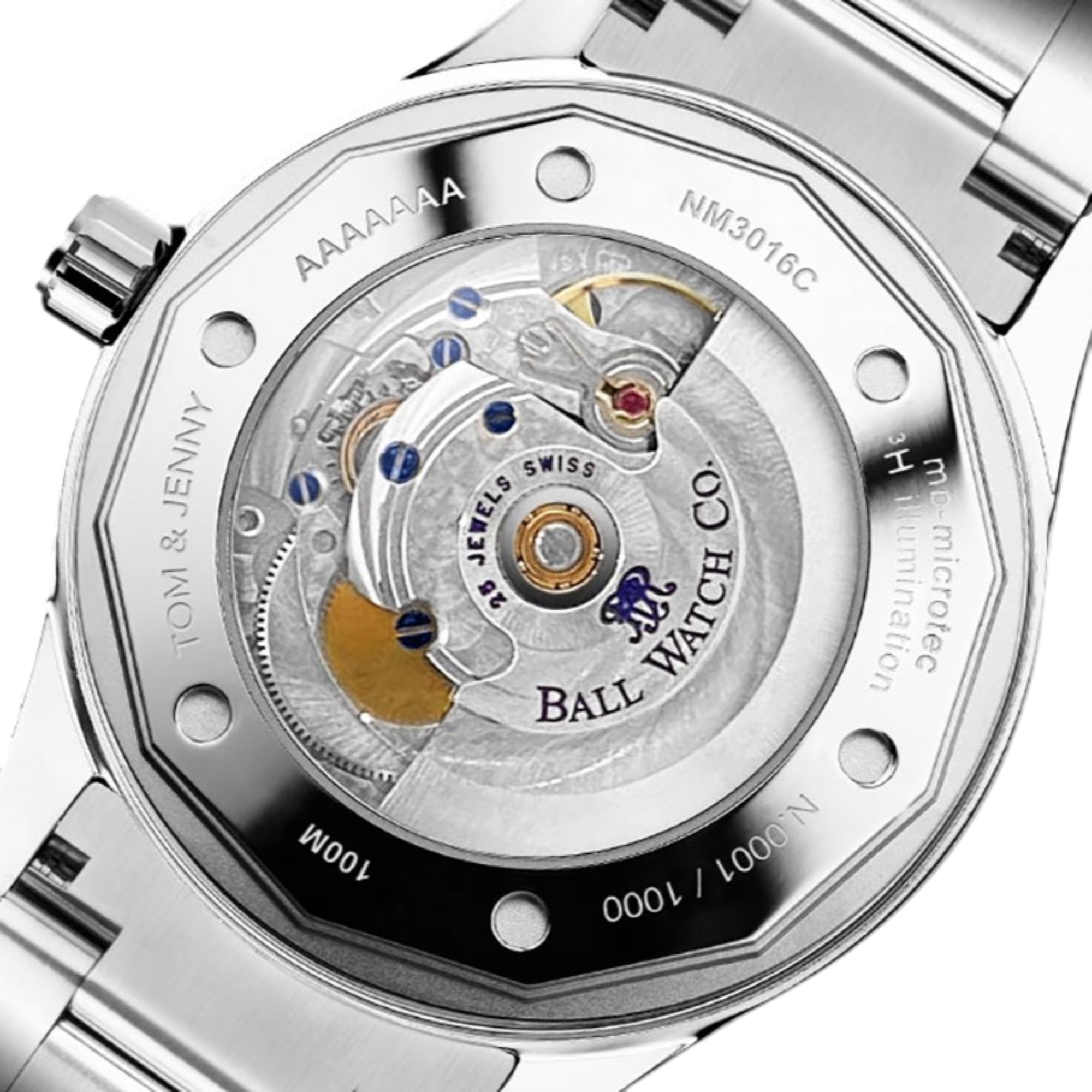 BALL Engineer II Moon Calendar Limited Edition Stainless Steel Men’s Watch NM3016C-S1J-WH