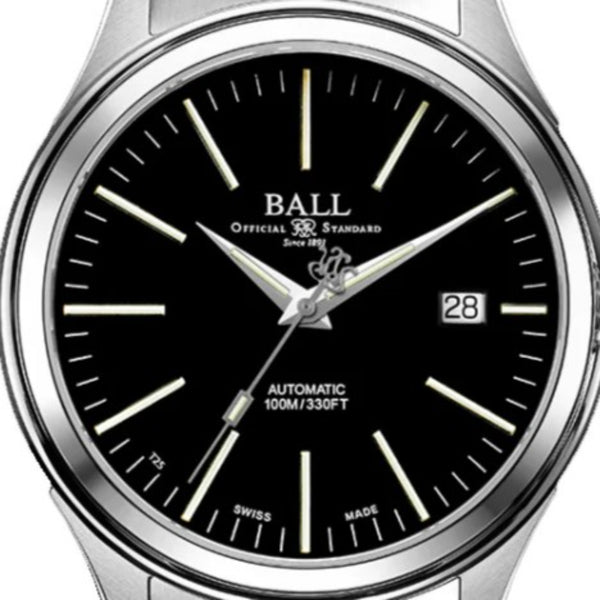 Ball Fireman Enterprise Automatic Black Dial Stainless Steel Bracelet Men's Watch NM2098C-S20J-BK