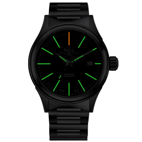 Ball Fireman Enterprise Automatic Black Dial Stainless Steel Bracelet Men's Watch NM2098C-S20J-BK