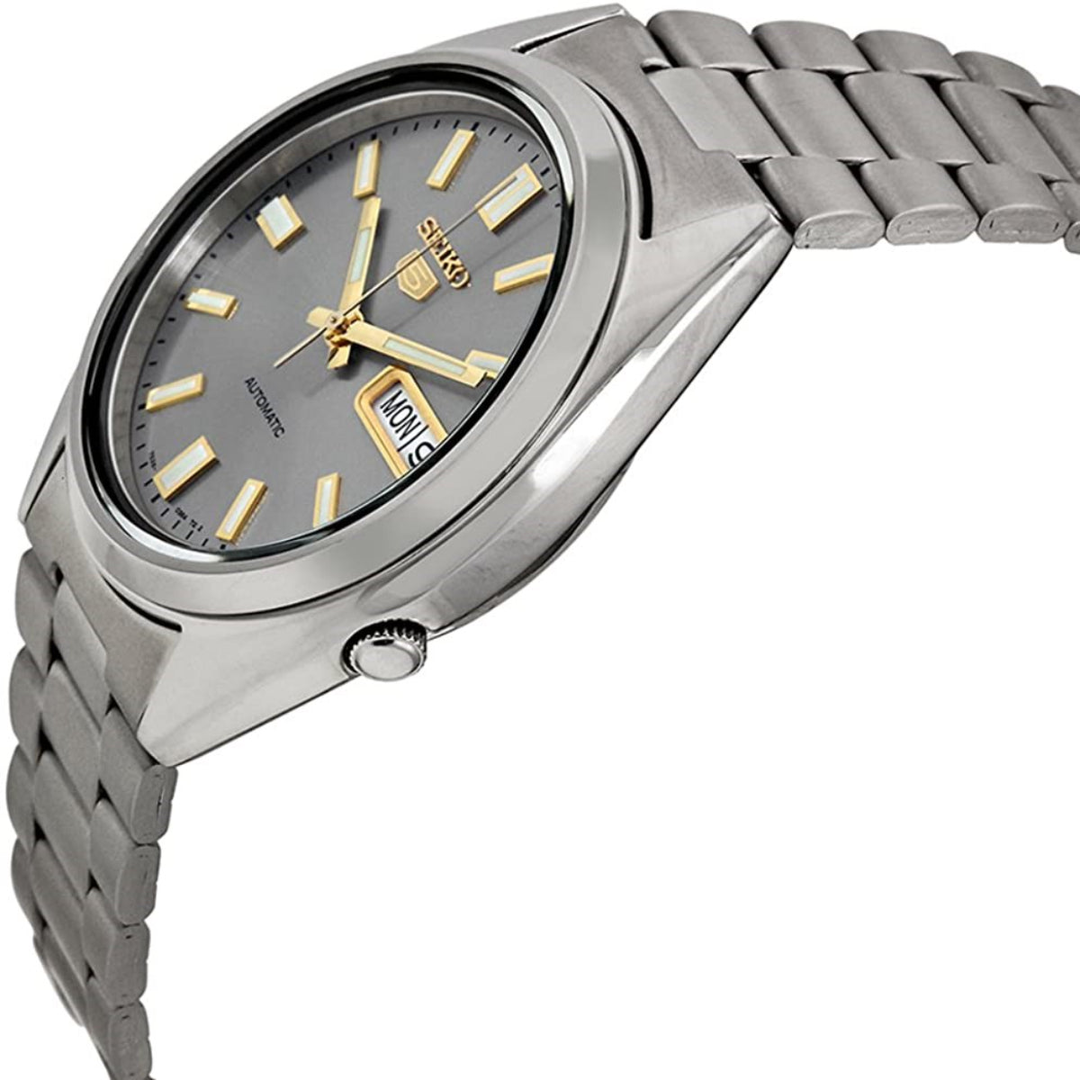 Seiko 5 Automatic Silver Dial Stainless Steel Men's Watch SNXS75K1