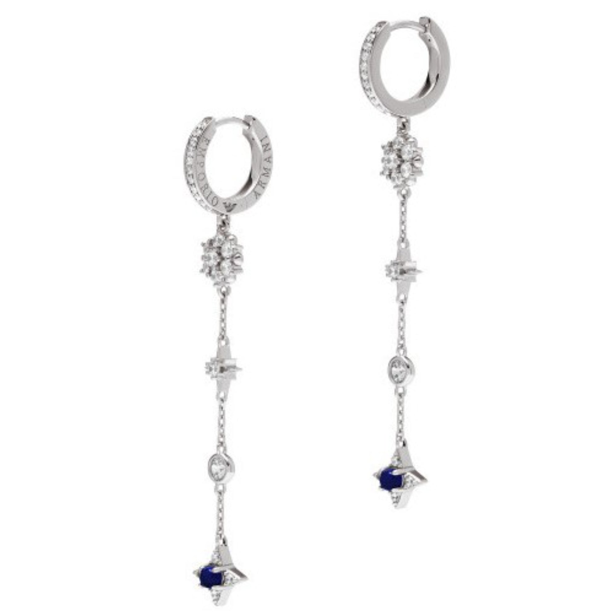 Emporio Armani Sterling Silver Drop Women's Earrings EG3602040