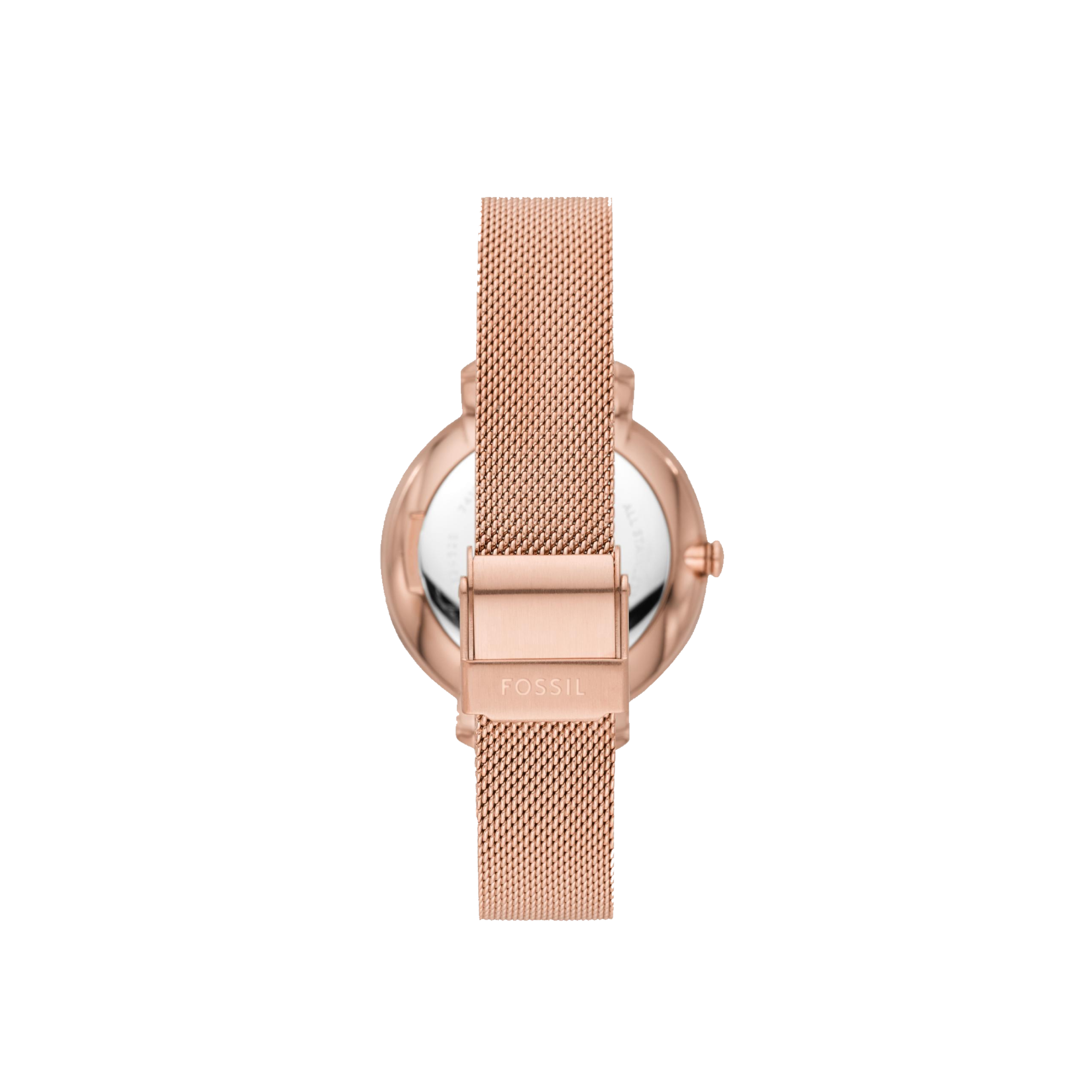 Fossil Jacqueline Date Rose Gold-Tone Stainless Steel Rose Gold Dial Women’s Watch ES4628