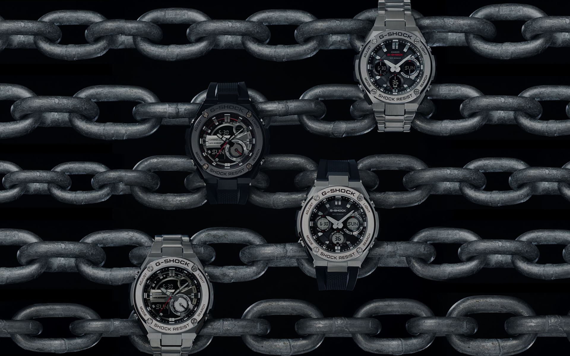 Casio G-Steel Stainless Steel Men's Alarm Chronograph GST-W110D-1AER - WatchNation