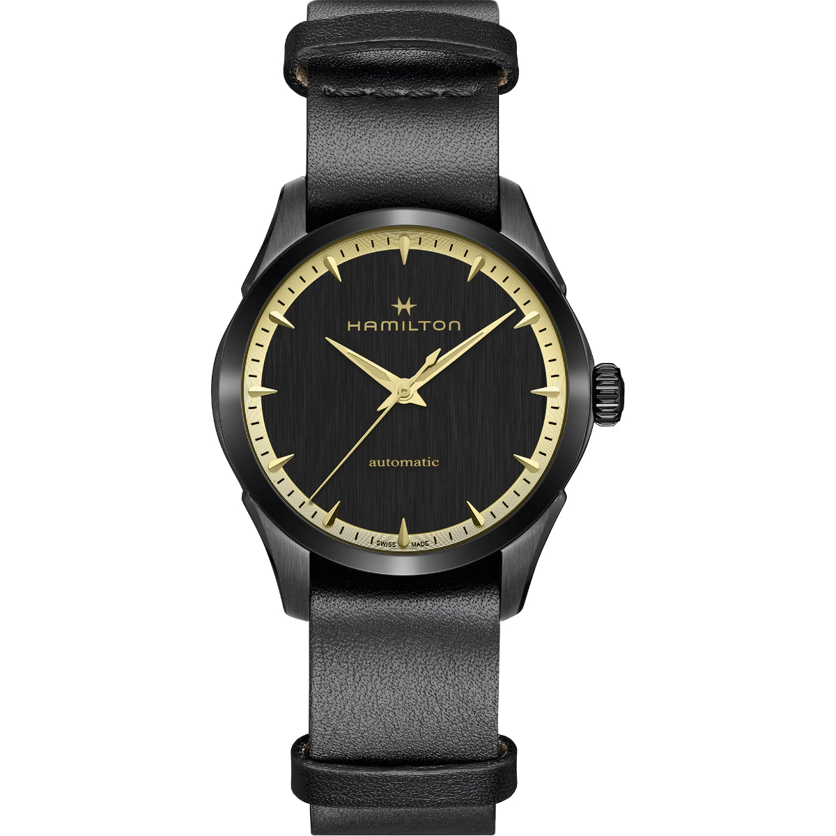 Hamilton Jazzmaster Special Edition Auto Black Dial Leather Strap Ladies Watch H32255730