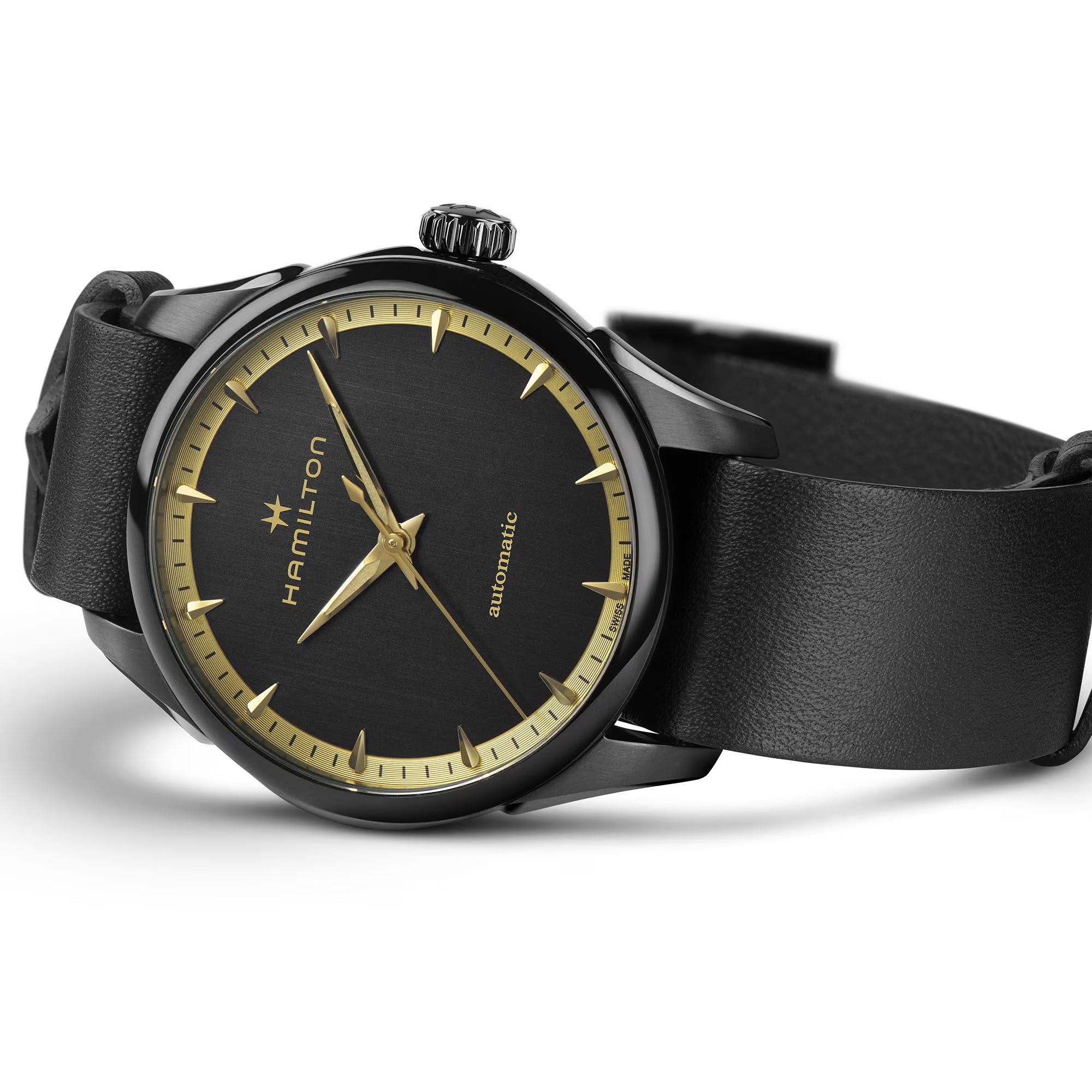 Hamilton Special Edition Black and Gold Jazzmaster Automatic Black Dial Unisex Watch H32255730