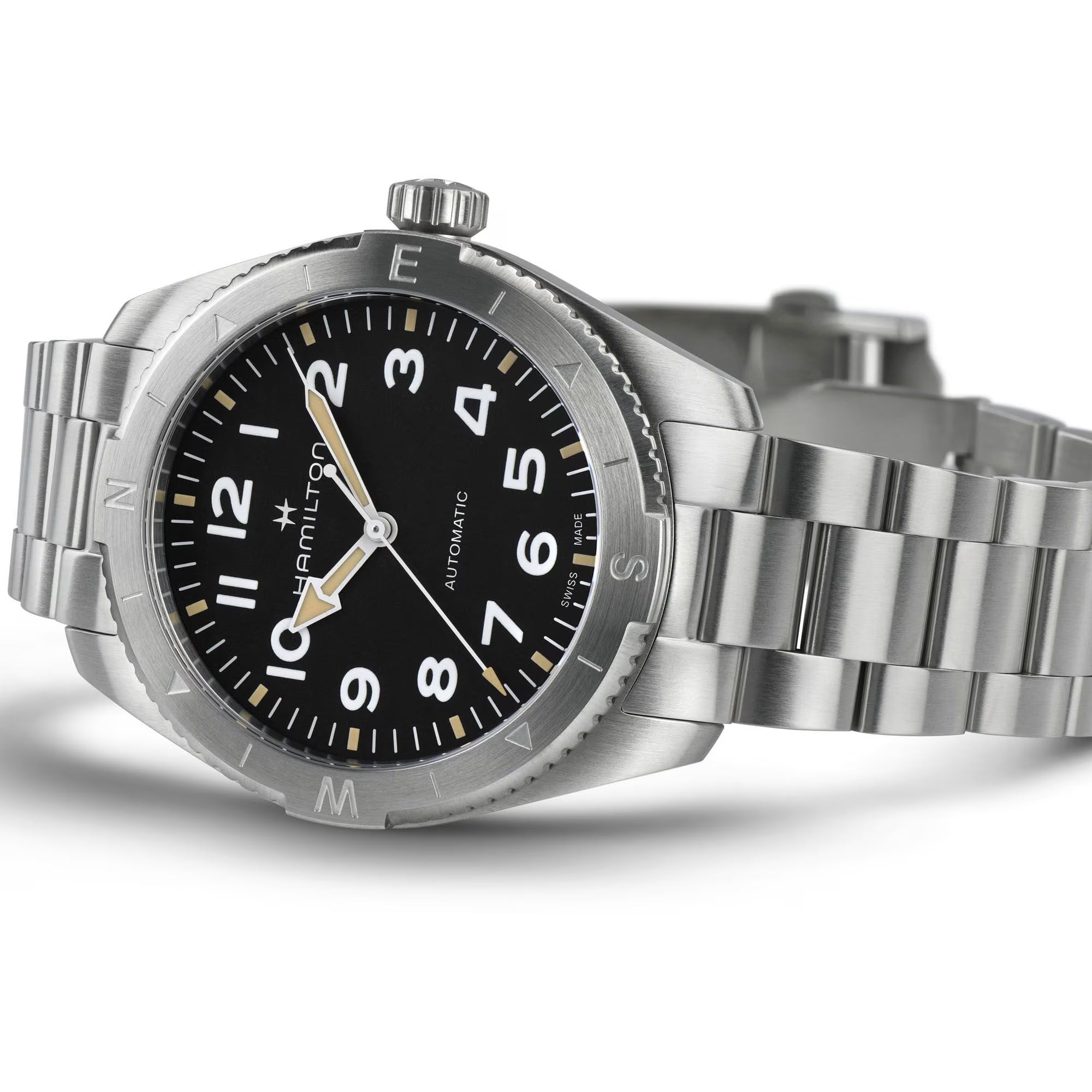 Hamilton Khaki Field Expedition Auto Black Dial Stainless Steel Bracelet Men's Watch H70315130
