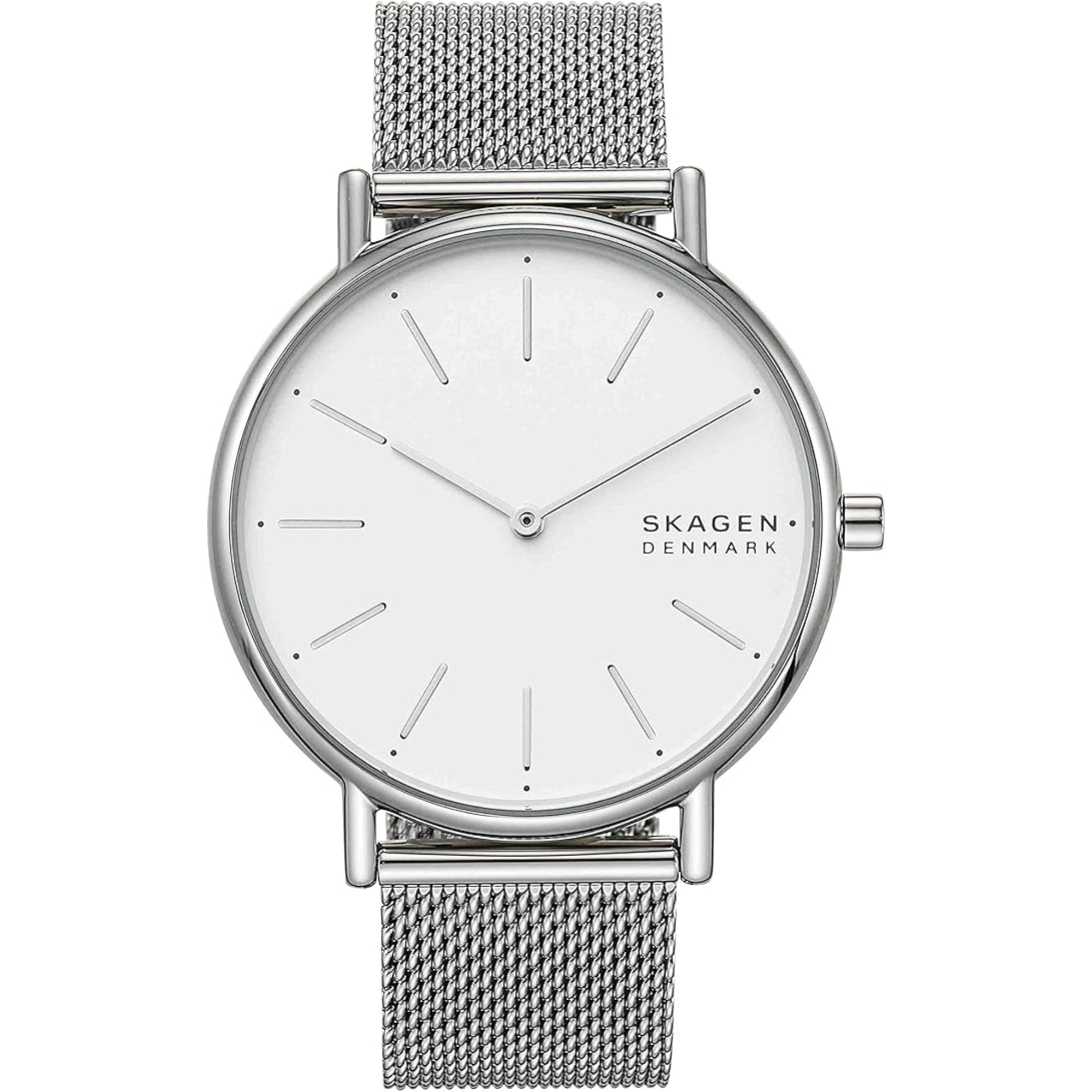 Skagen Signatur Silver-Tone Steel Mesh White Silver Dial Women’s Watch SKW2785