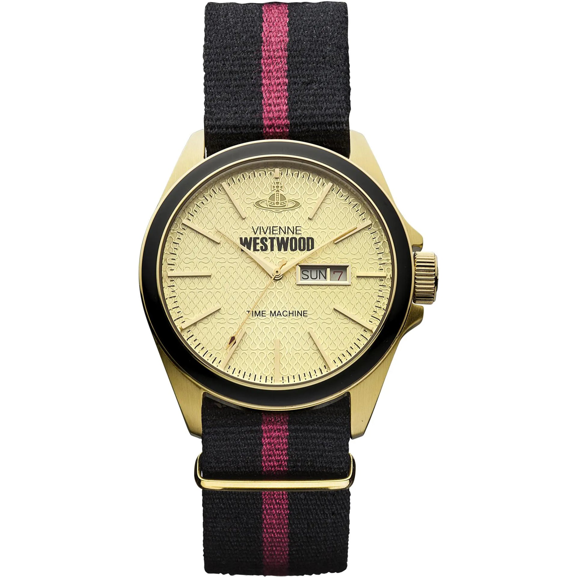 Camden Lock II Fabric Strap Dial Watch VV068GDBK