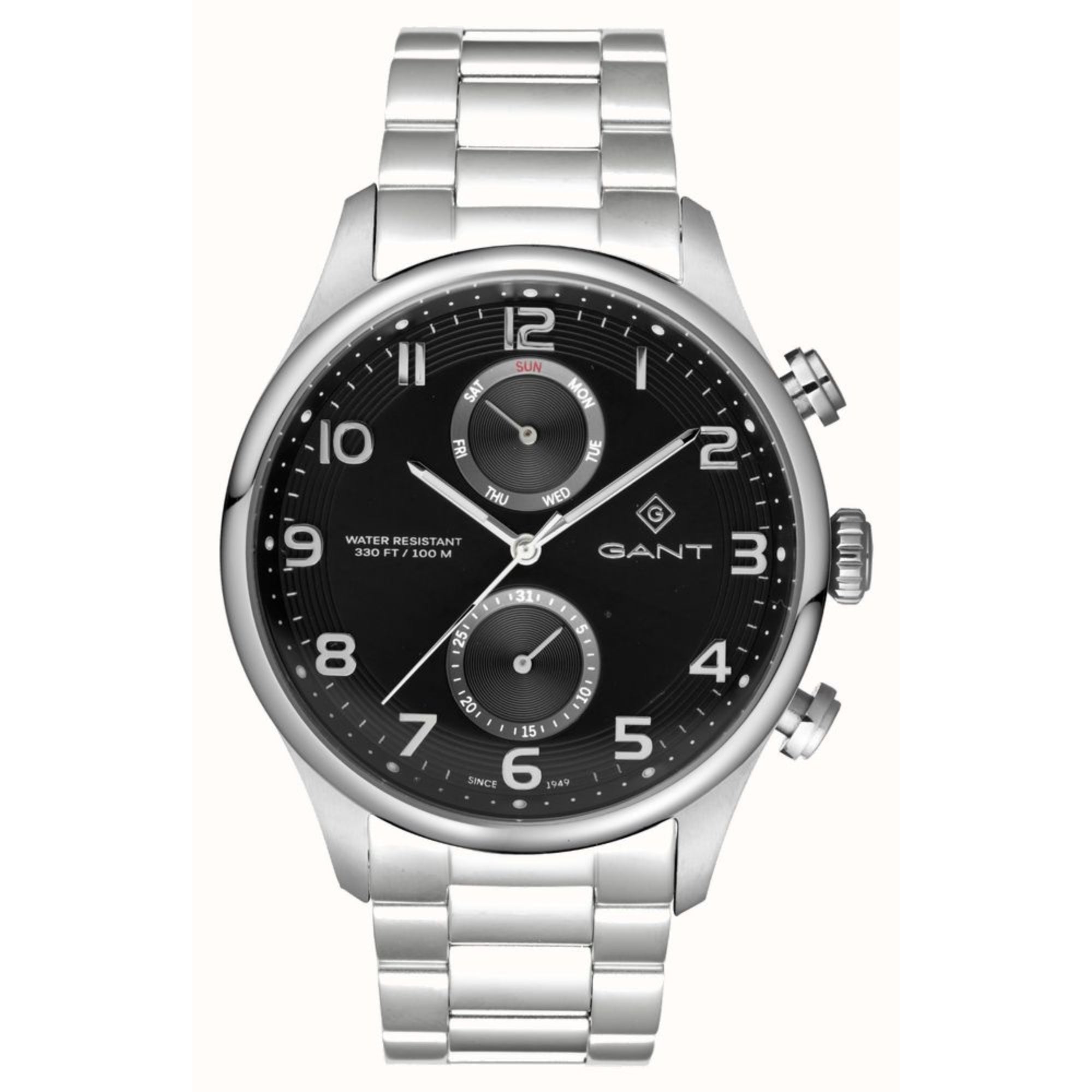 Gant Southampton Quartz Black Chronograph Dial Steel Bracelet Men's Watch G175006