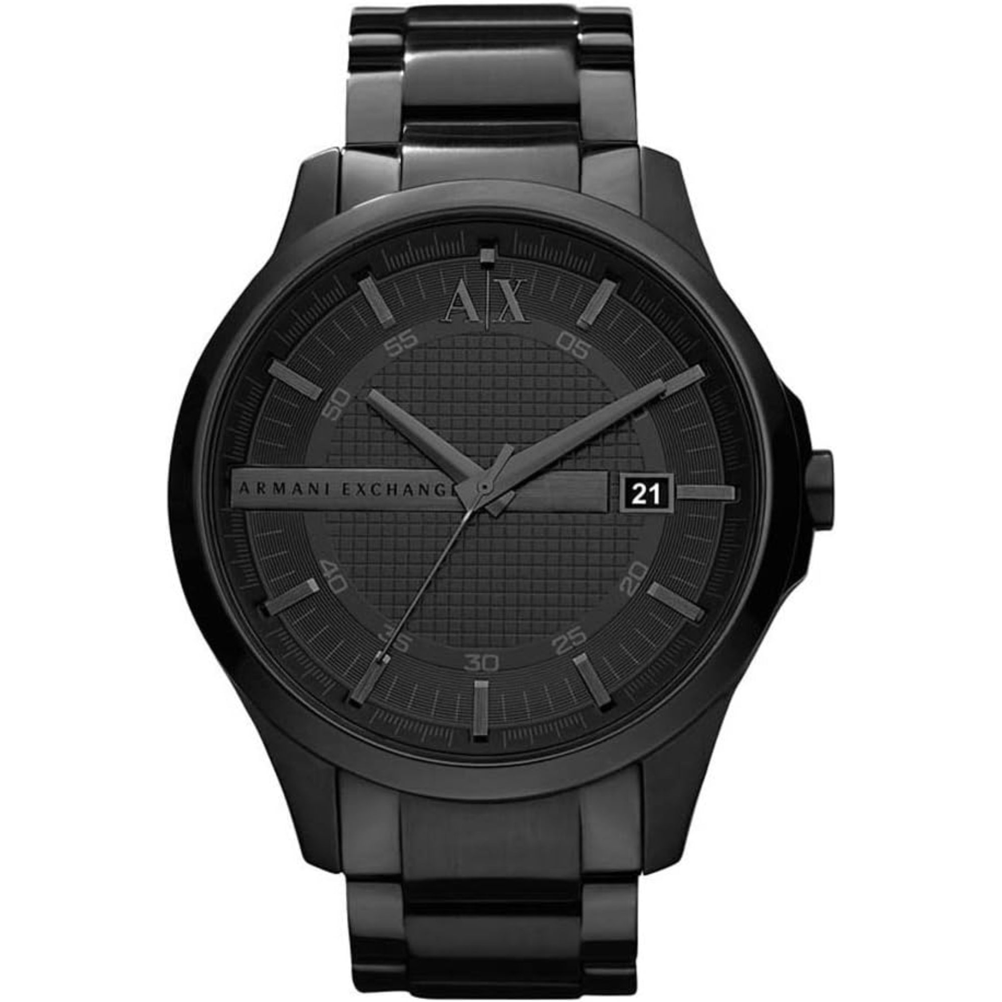 Armani Exchange Quartz Black Dial Steel Strap Men’s Watch AX2104