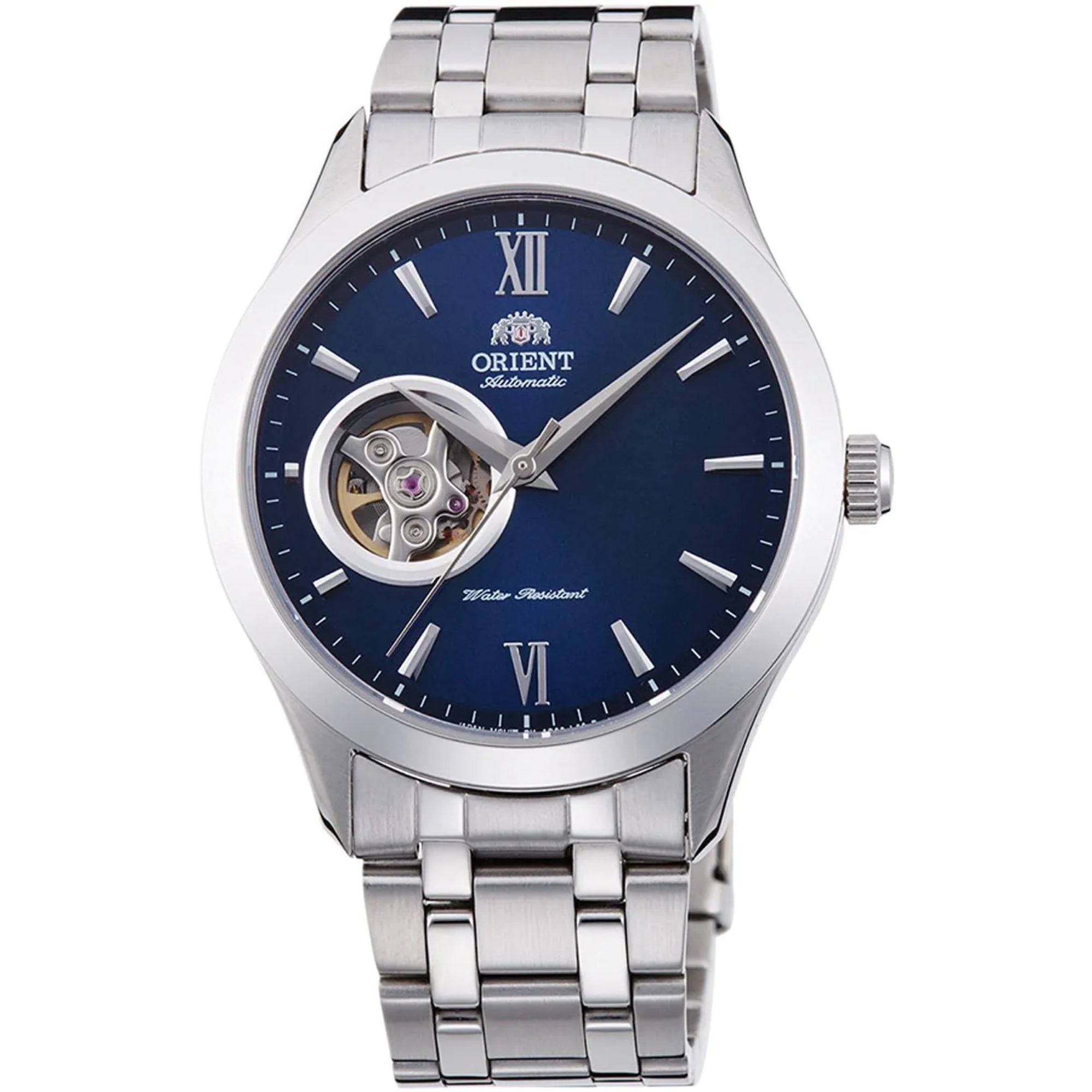Orient Golden Eye II Contemporary Open Heart Blue Dial Men's Watch TAG03001D0