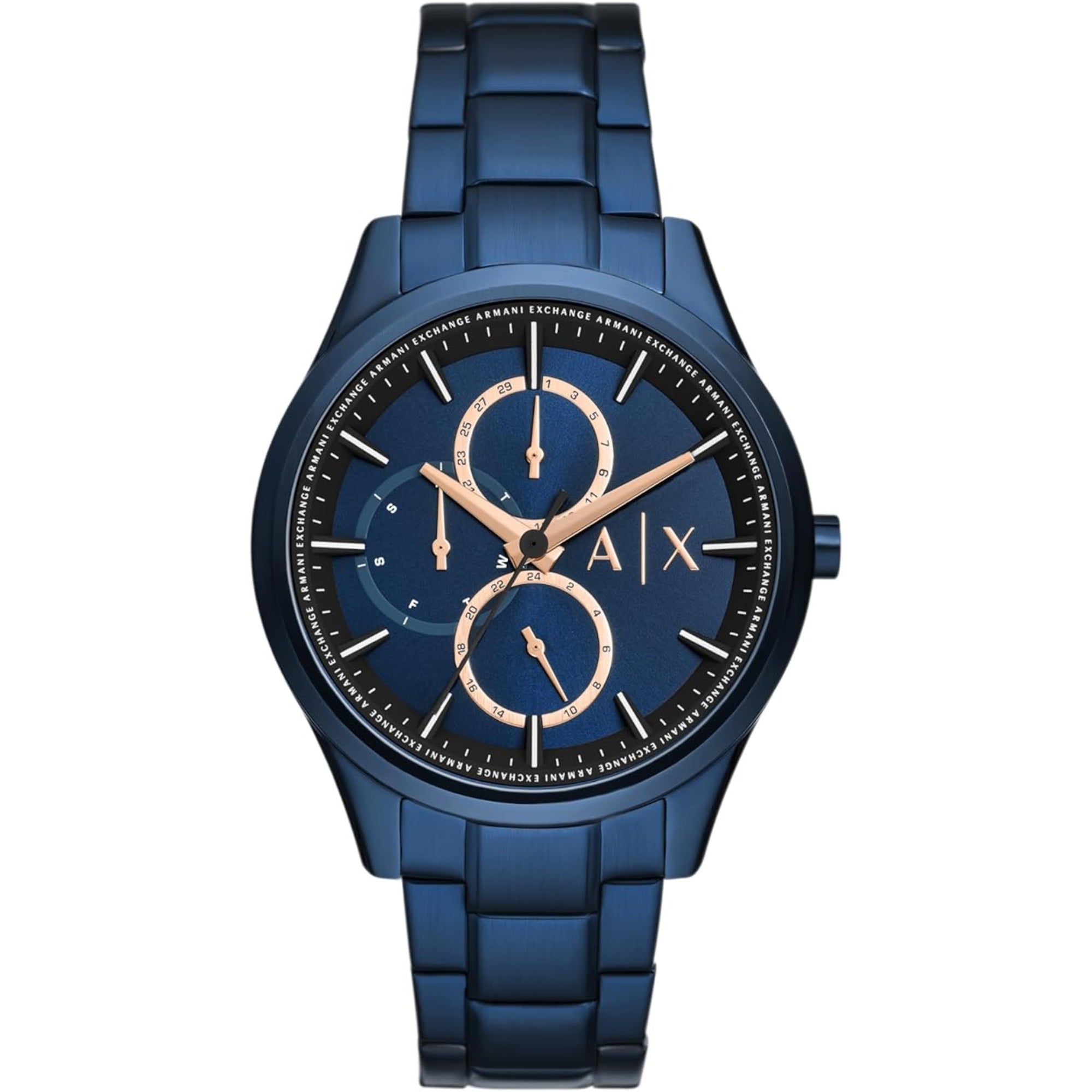 Armani Exchange Multifunction Blue Stainless Steel Navy Blue Dial Men’s Watch AX1881