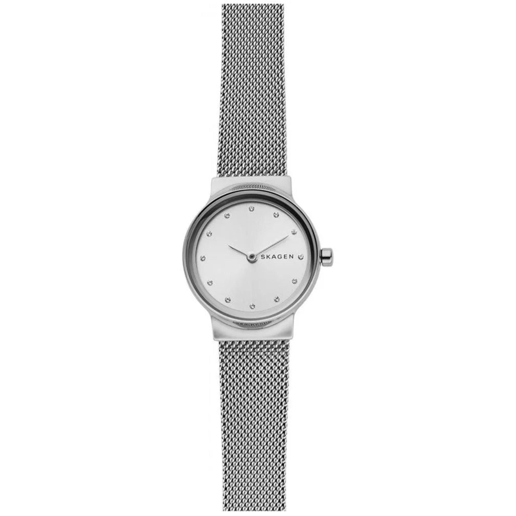 Skagen Freja Lille Steel Mesh White Silver Dial Women’s Watch SKW2715