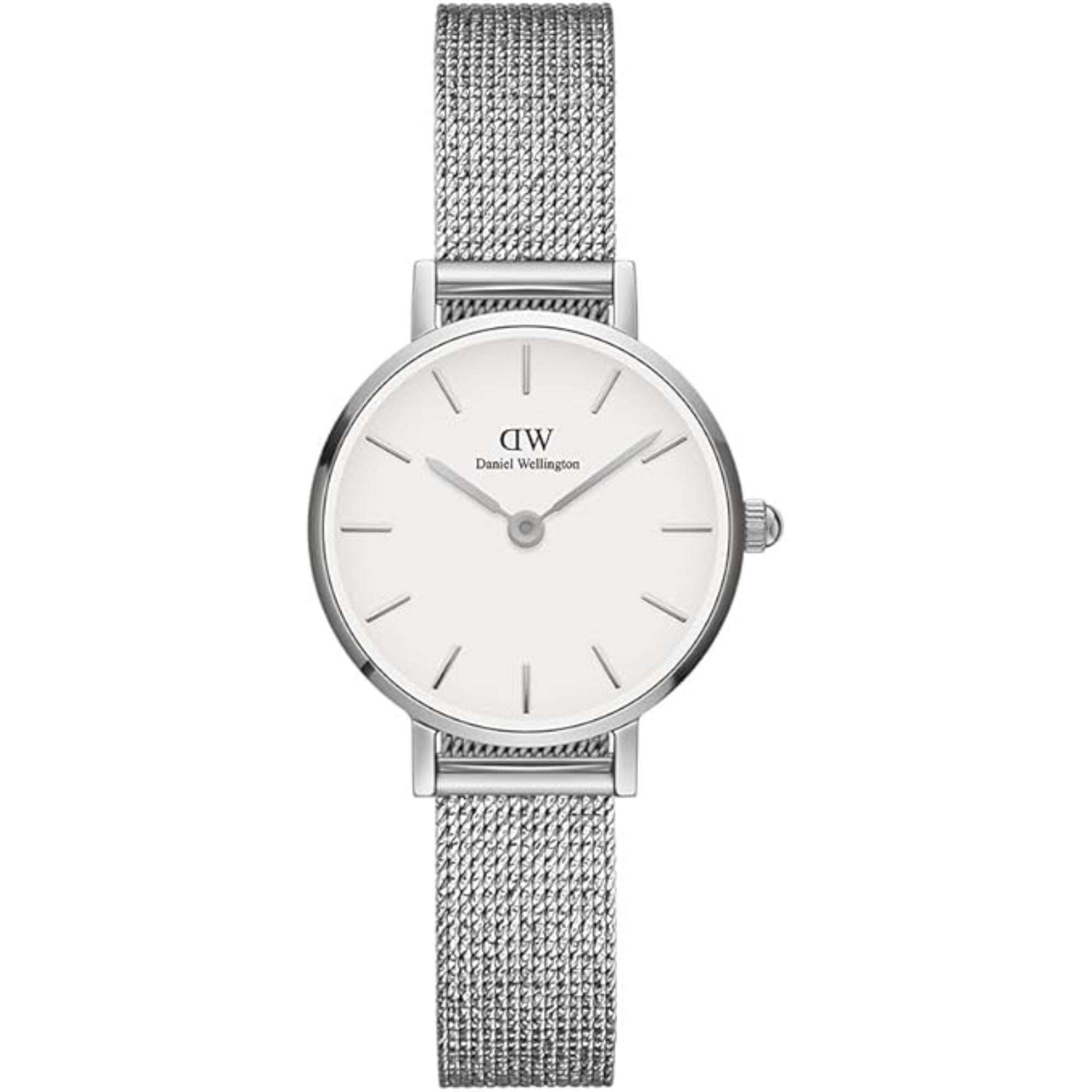 Daniel Wellington Petite Pressed Sterling Silver White Dial Women’s Watch DW00100442