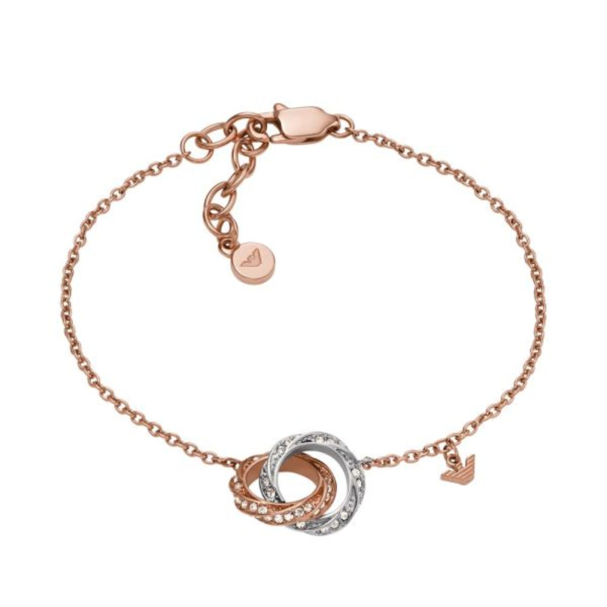 Emporio Armani Two-Tone Stainless Steel Chain Women's Bracelet EGS3005221