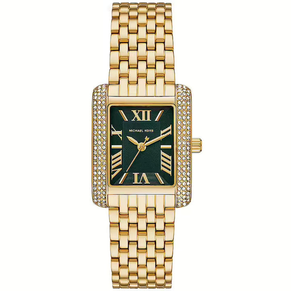 Michael Kors Emery Gold-Tone Stainless Steel Strap Green Dial Women’s Watch MK4742