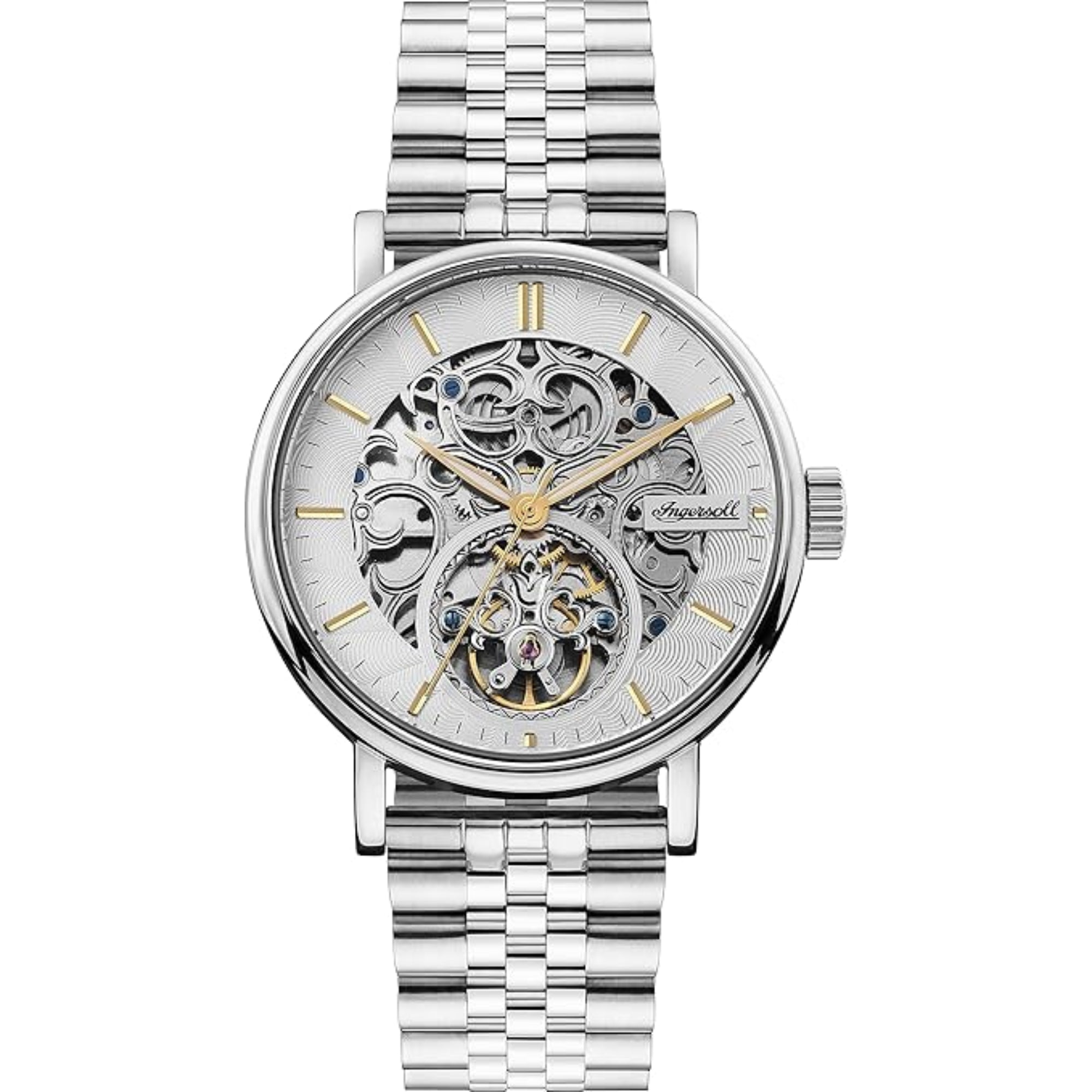 Ingersoll The Charles Automatic Silver Dial Stainless Steel Bracelet Men's Watch I05803B