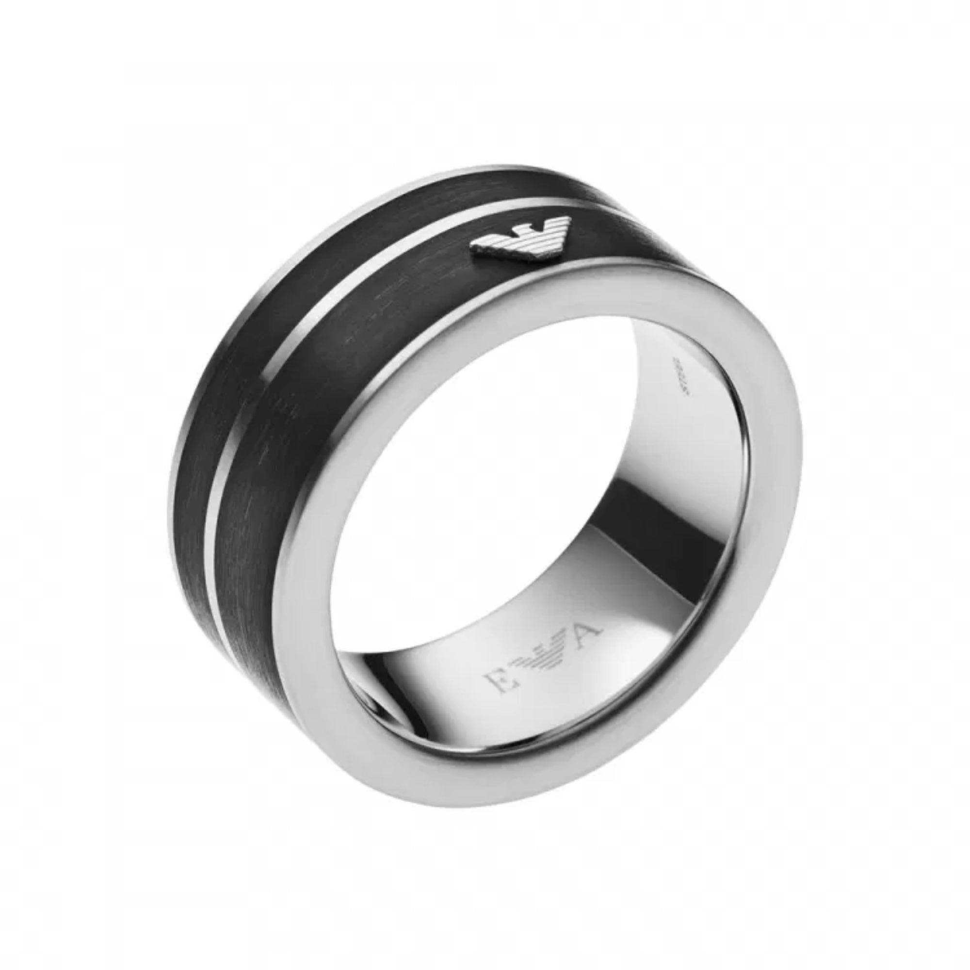 【極美品】EMPORIO ARMANI リング 24号 EGS2032040 Emporio Armani Men's Stainless Steel Ring EGS2032040-10