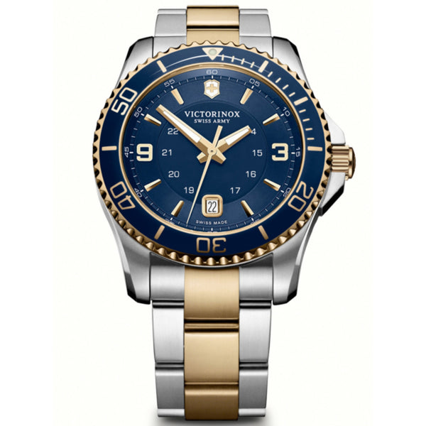 Victorinox Maverick Large Quartz Blue Dial Steel Strap Watch 241789