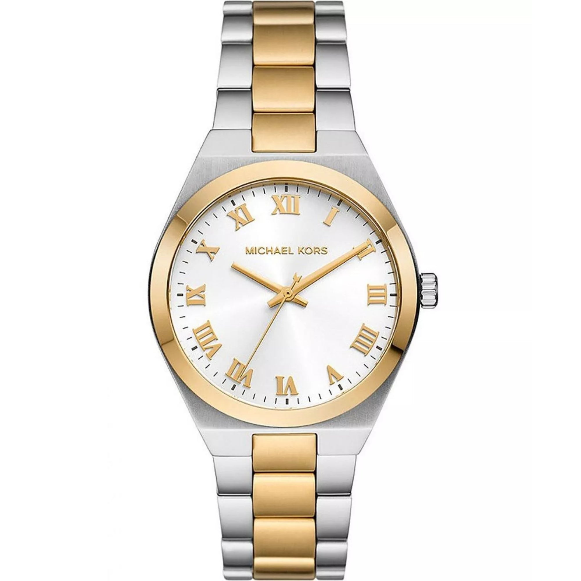 Michael Kors Lennox Stainless Steel Bracelet White Dial Women's Watch MK7464