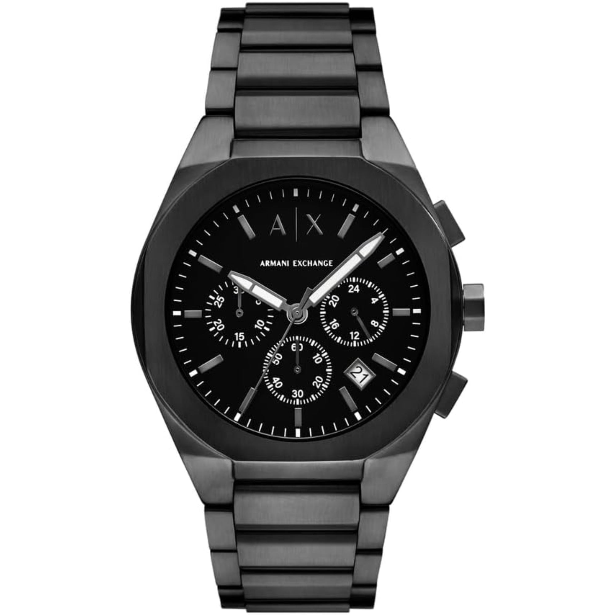 Armani Exchange Chronograph Black Dial Stainless Steel Men’s Watch AX4183