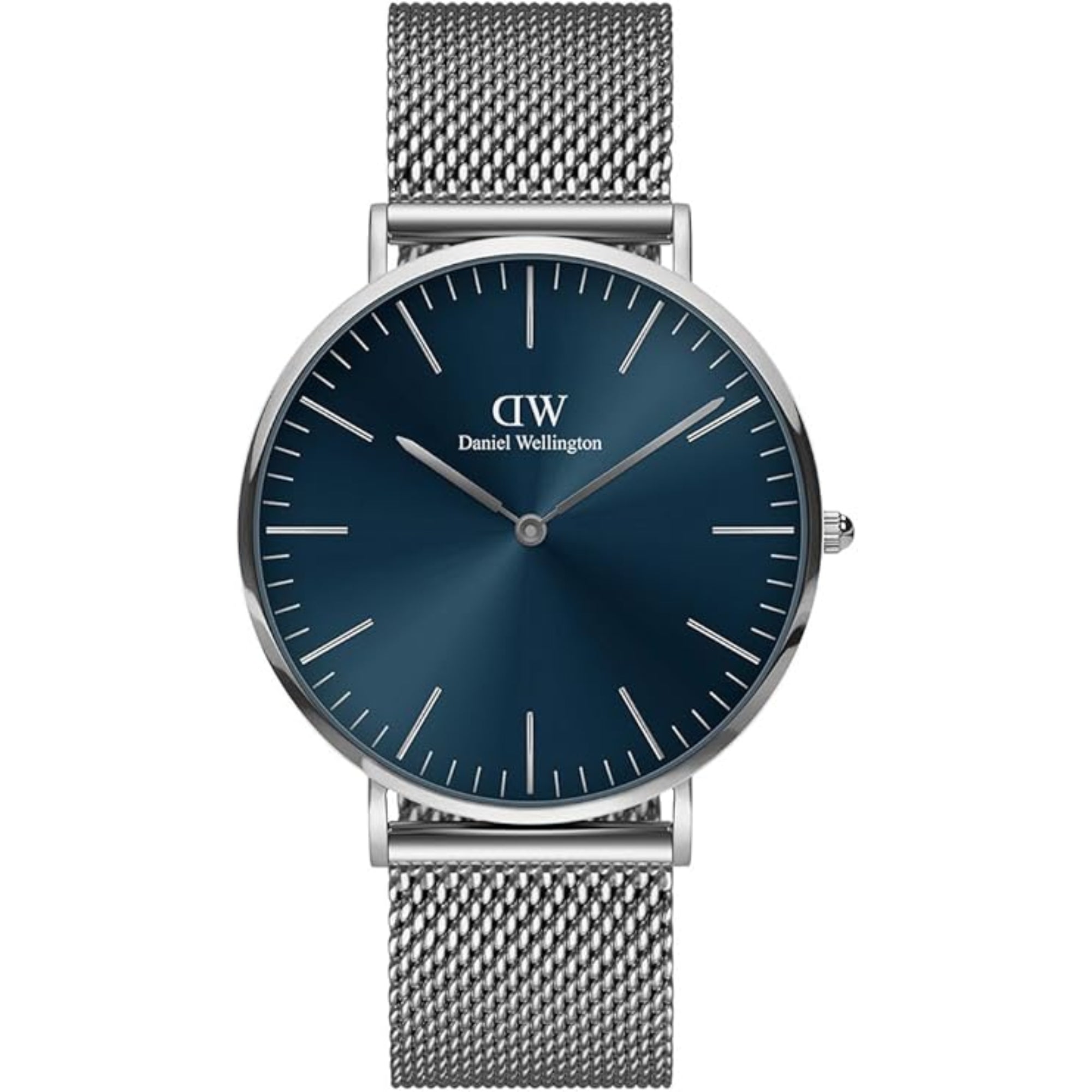 Daniel Wellington Classic Blue Dial Stainless Steel Strap Men’s Watch DW00100628