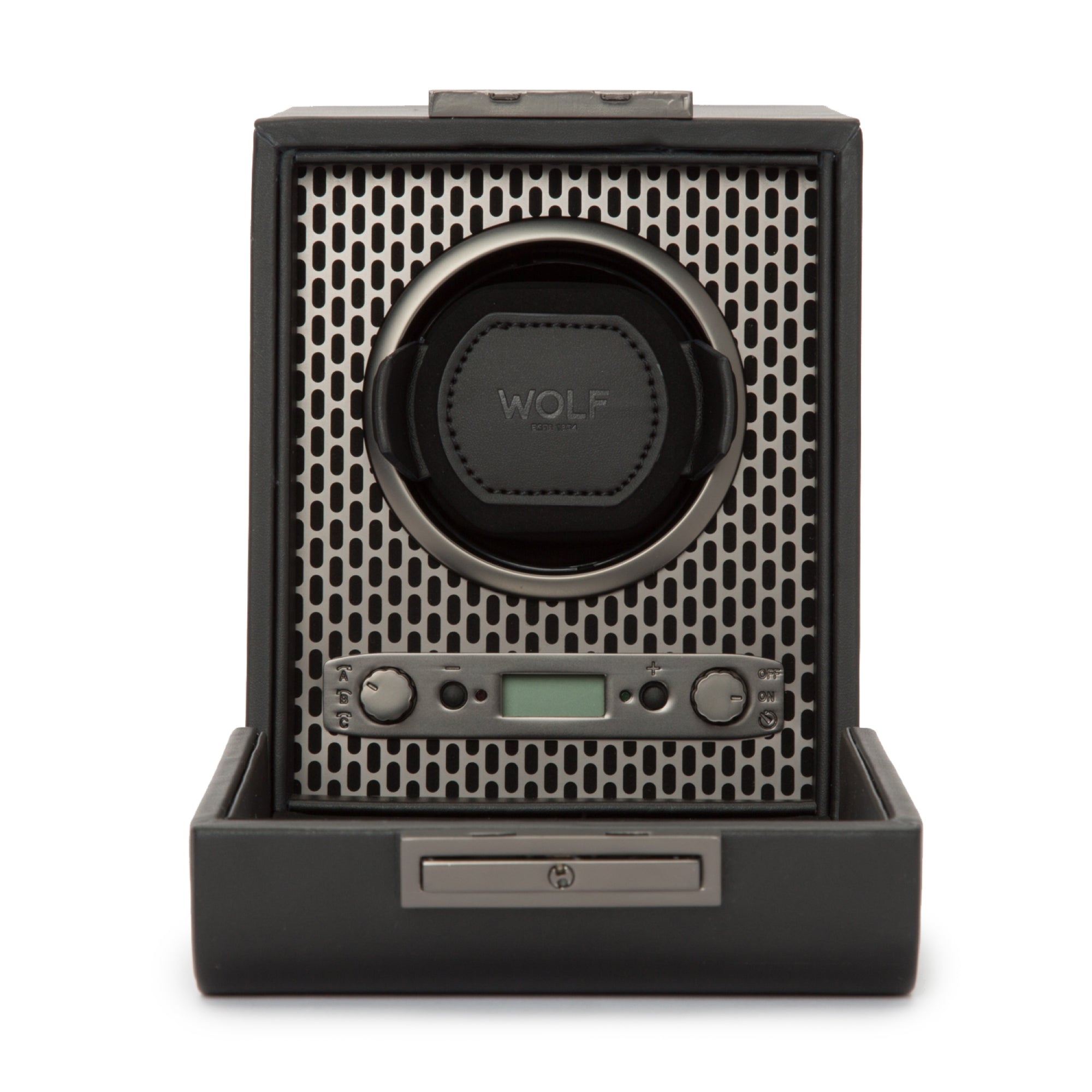 WOLF Axis Black Single Watch Winder 469103