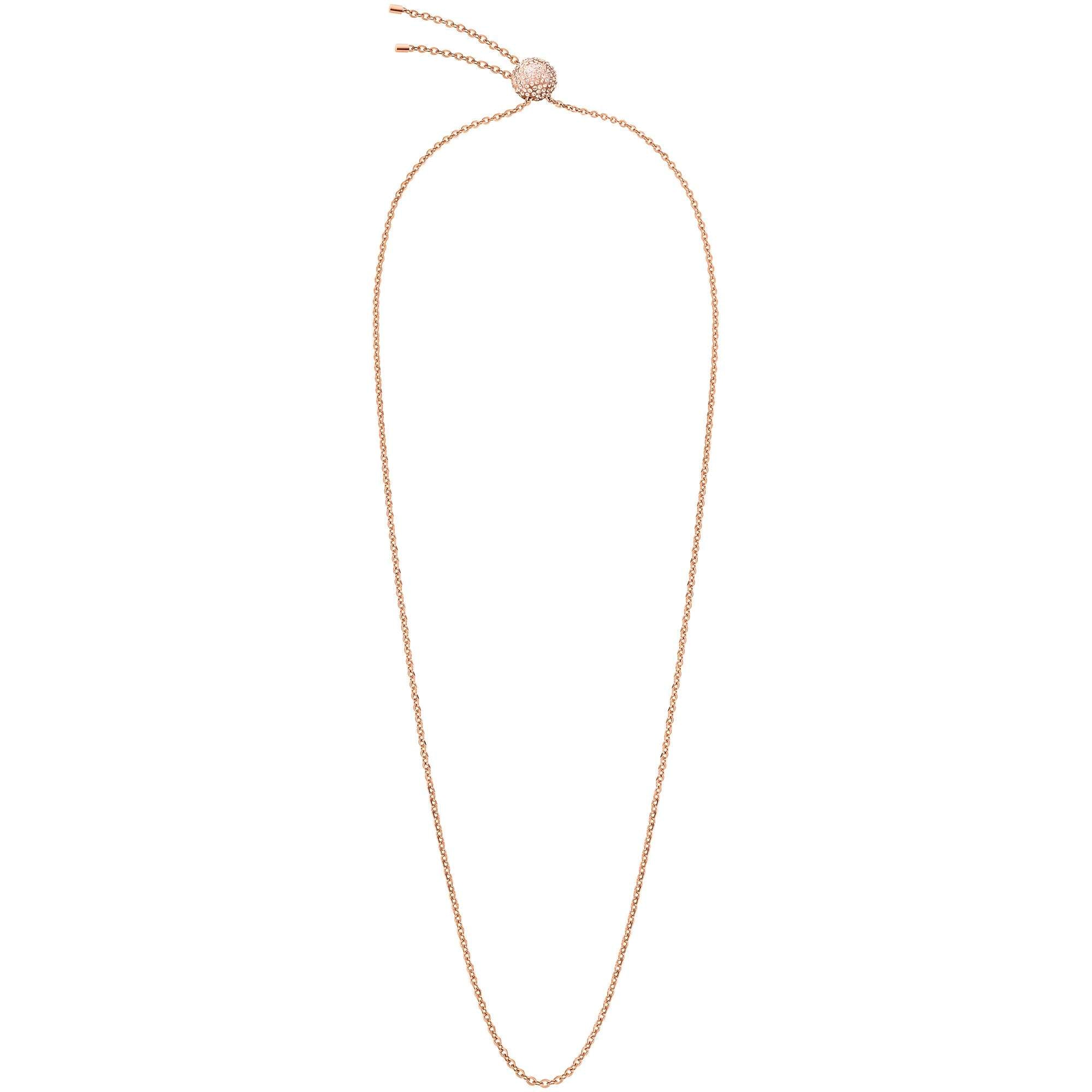 Calvin Klein Crystal Side Rose Gold Ladies Necklace KJ5QPN140100