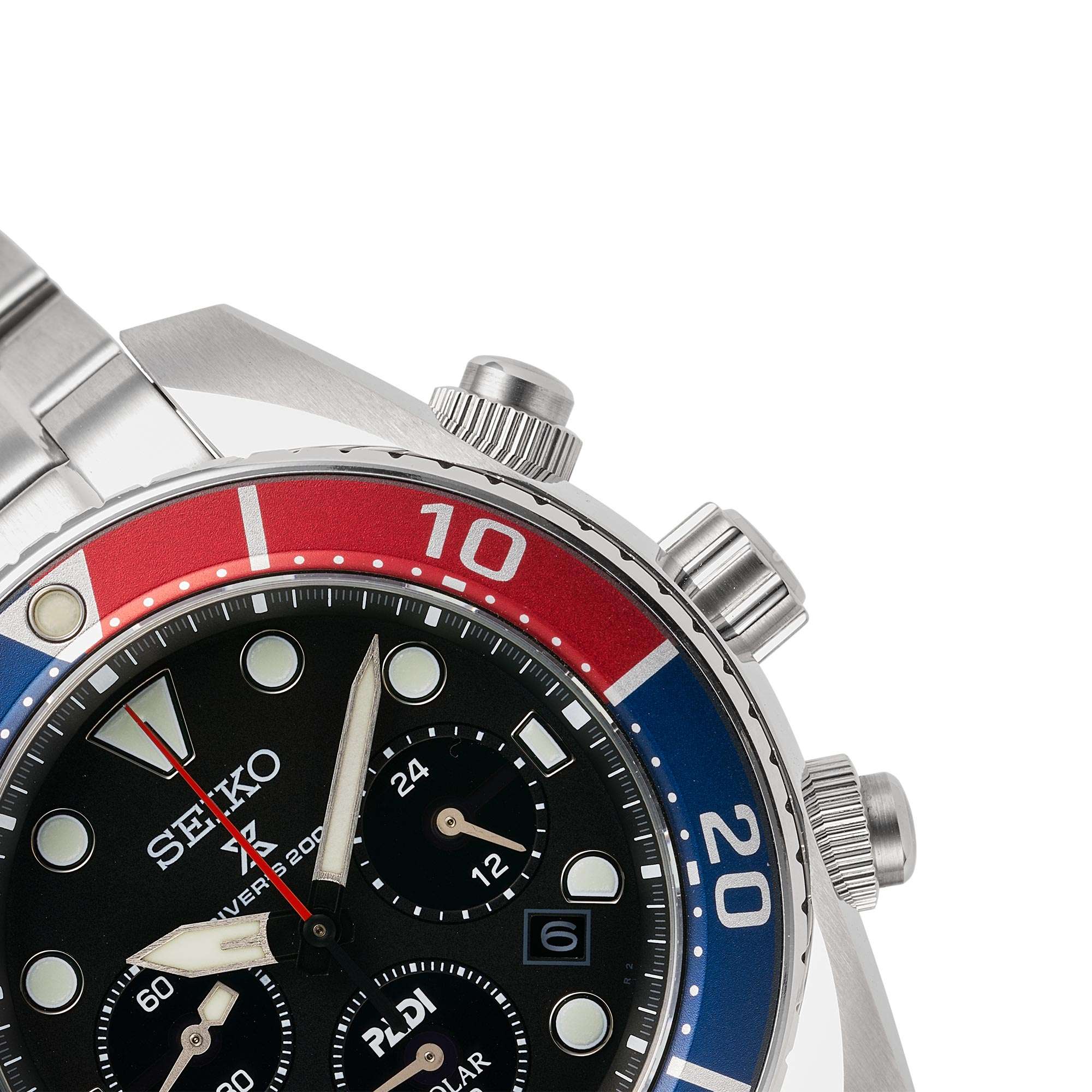 Seiko Prospex PADI Special Edition 'Sumo' Solar Chronograph Black Dial Men's Watch SSC795J1
