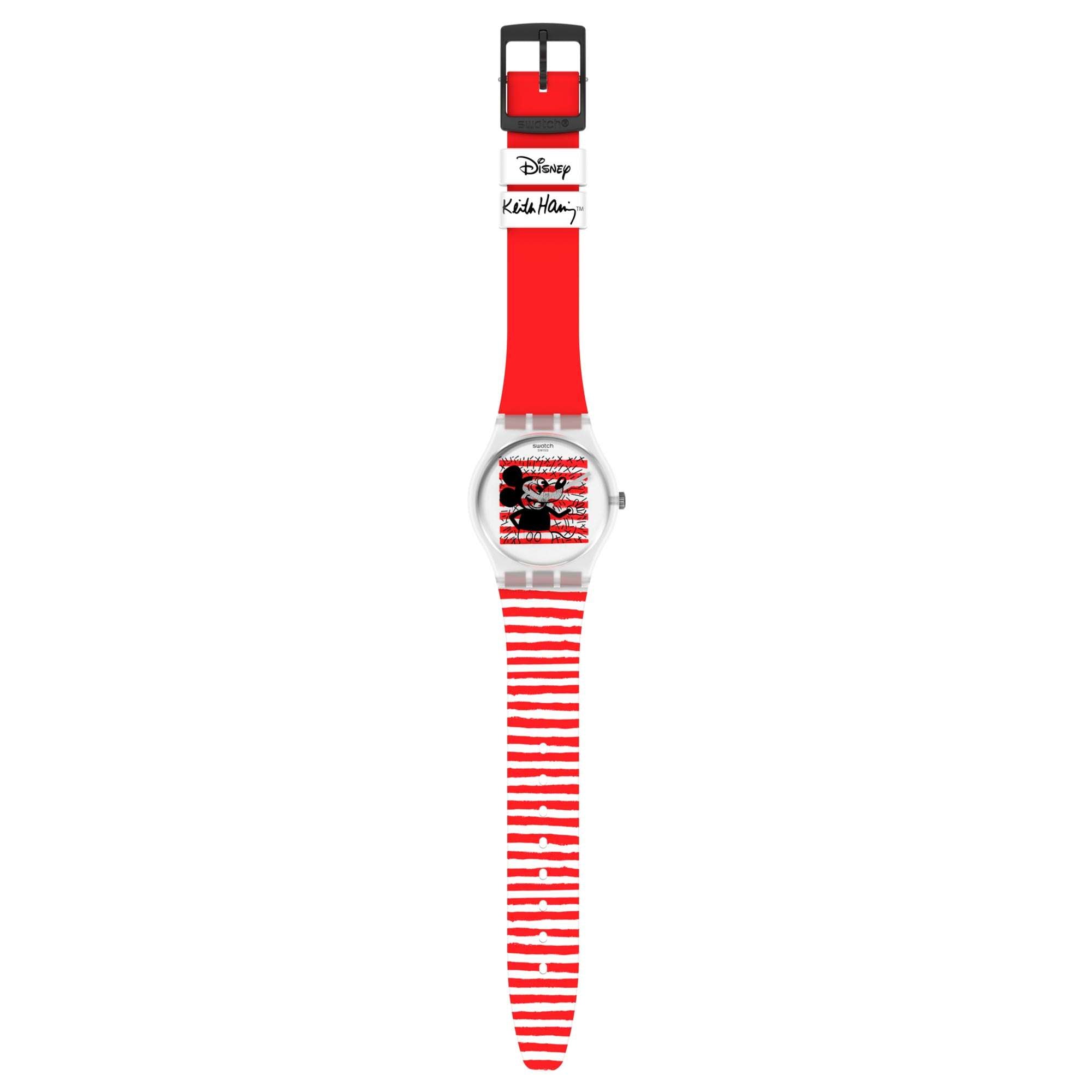 Swatch Keith Haring X Disney Mickey Mouse Mariniere Watch GZ352