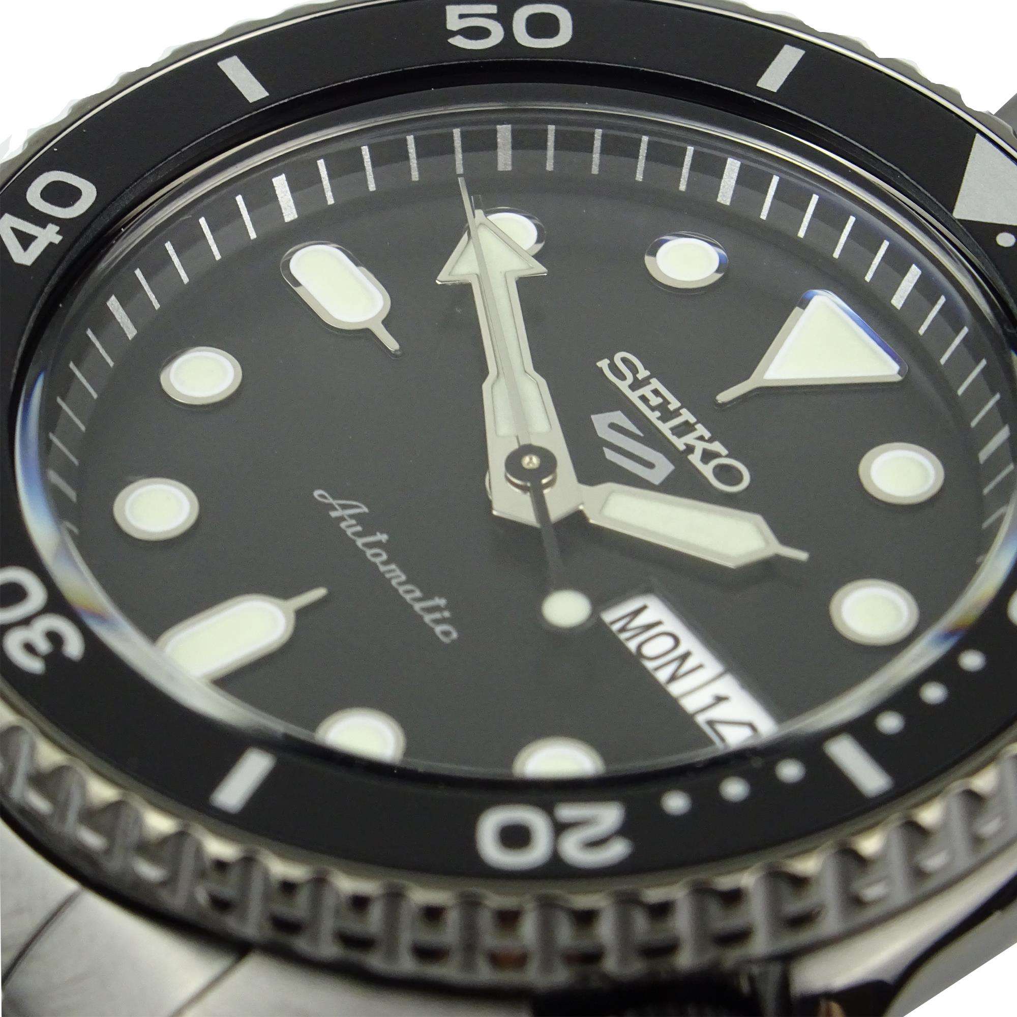 Seiko 5 Sports Automatic Black Dial Stainless Steel Bracelet Men's Watch SRPD65K1