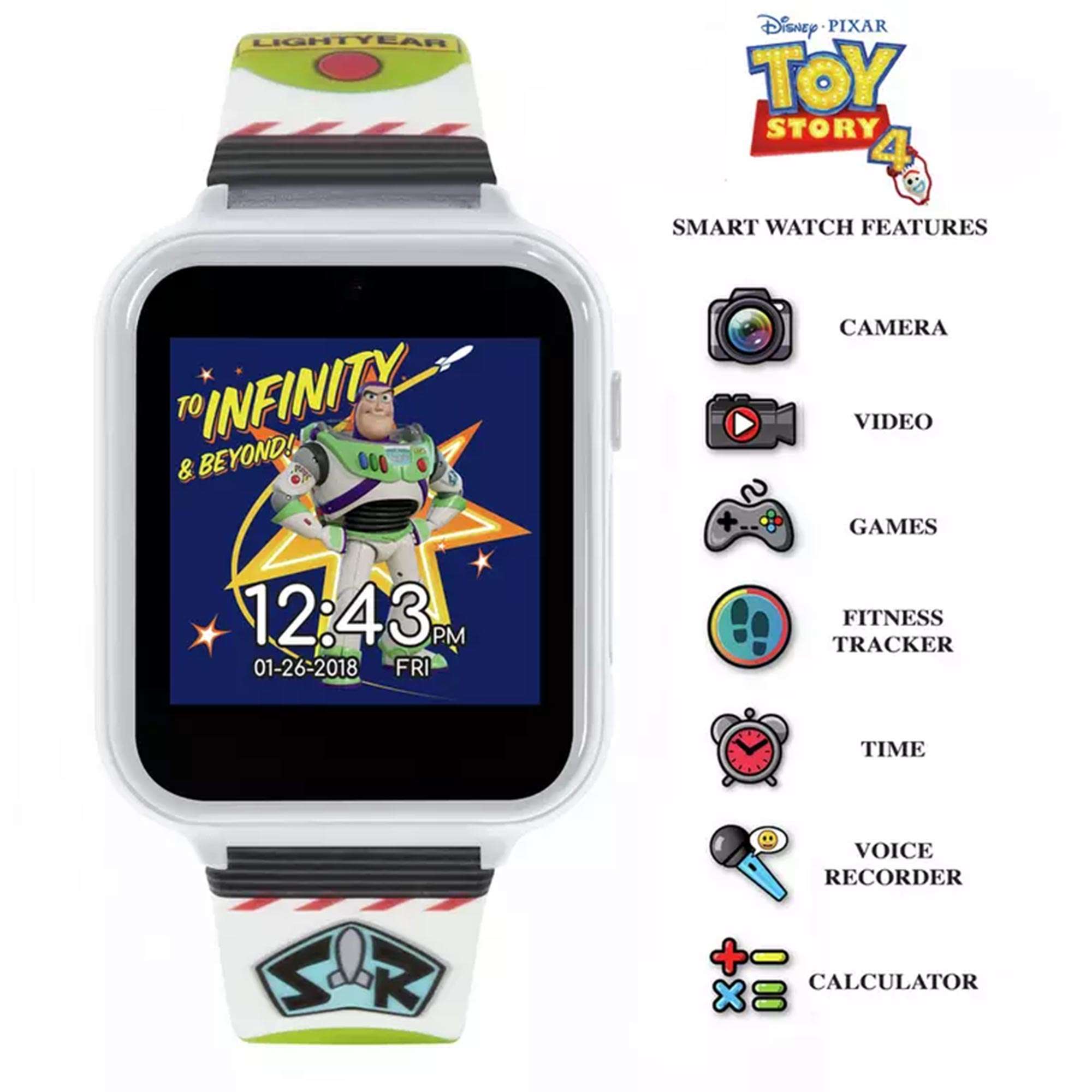 Disney Toy Story Quartz Digital Dial Rubber Strap Boys Watch TYM4103