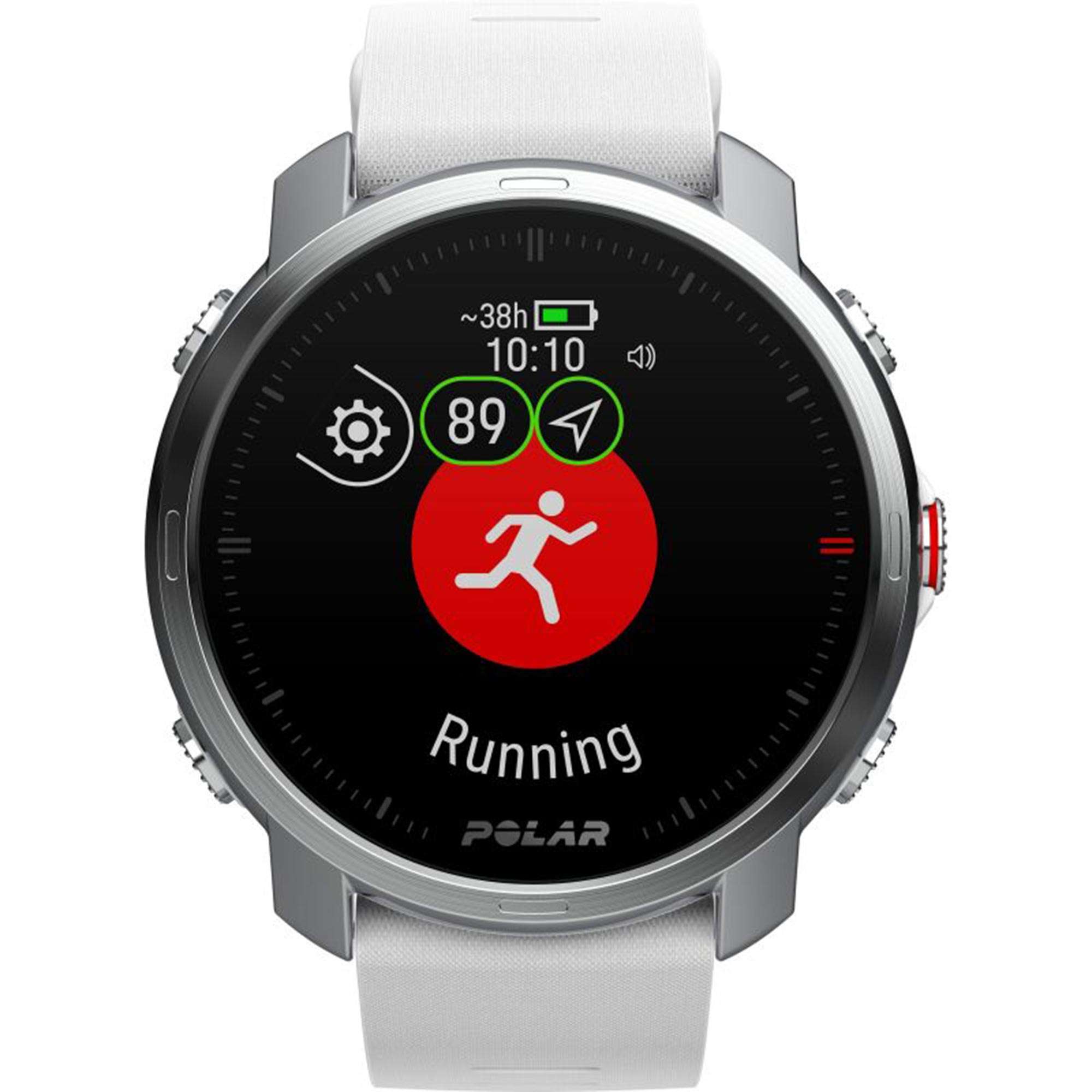 Polar Grit X Quartz Digital Dial White Rubber Strap Smartwatch 90081735