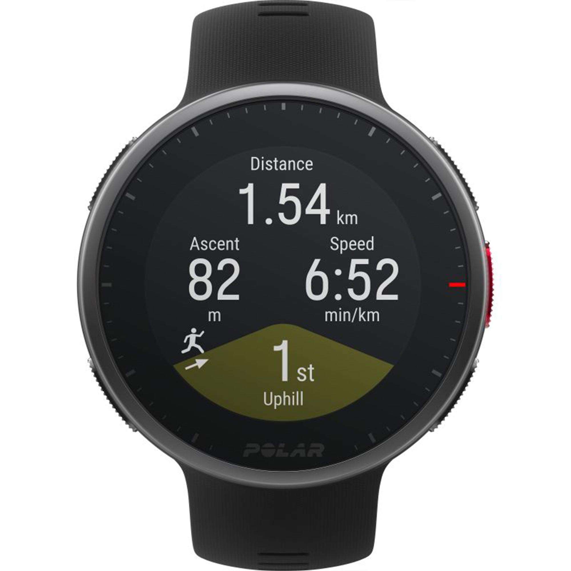 Polar Vantage V2 Quartz Digital Dial Black Rubber Strap Smartwatch 90082710