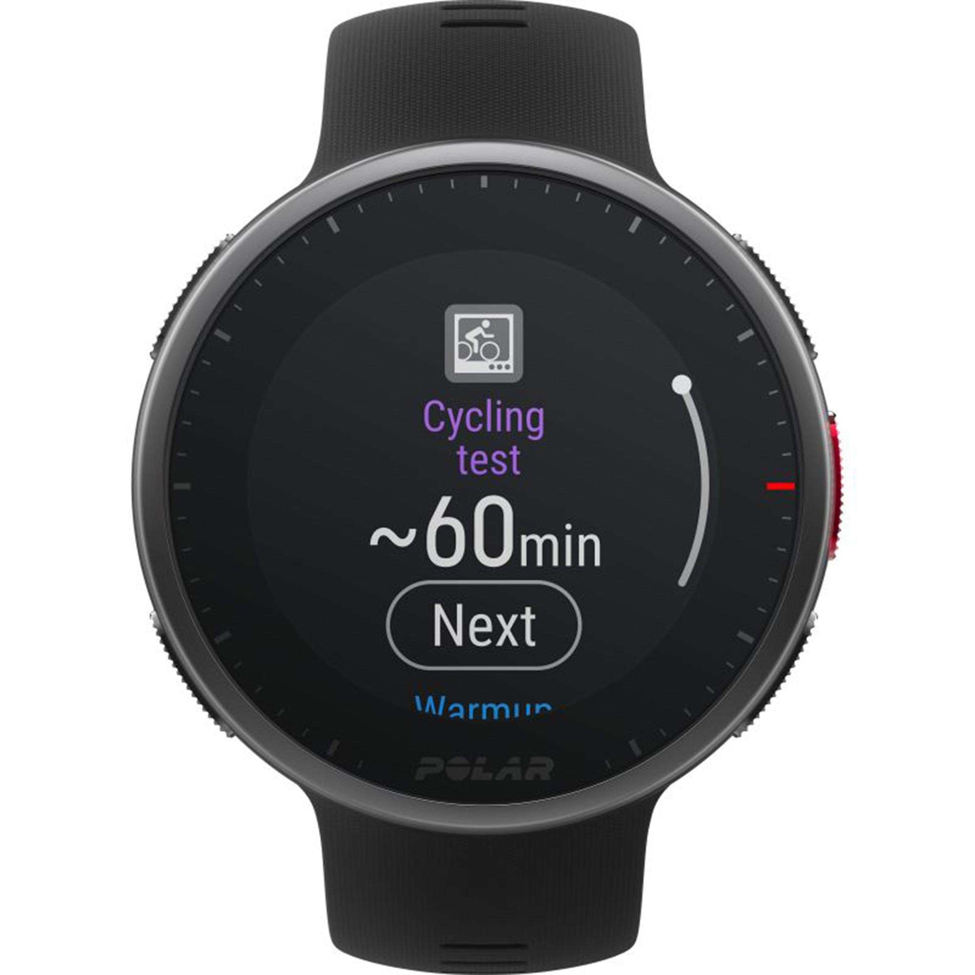 Polar Vantage V2 Quartz Digital Dial Black Rubber Strap Smartwatch 90082710