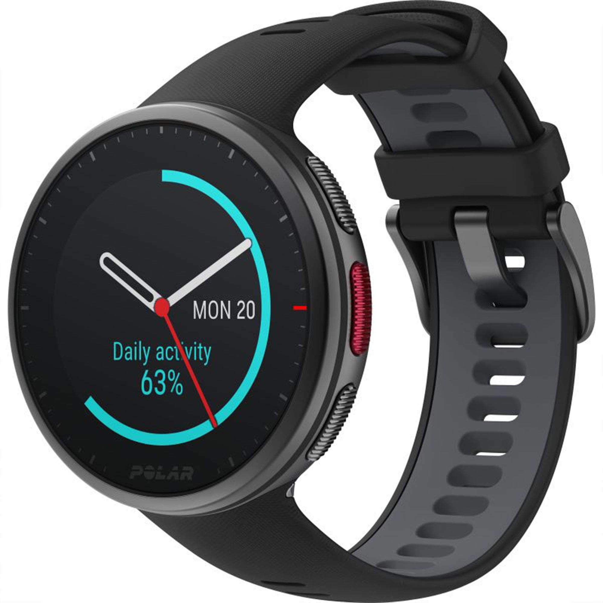 Polar Vantage V2 Quartz Digital Dial Black Rubber Strap Smartwatch 90082710