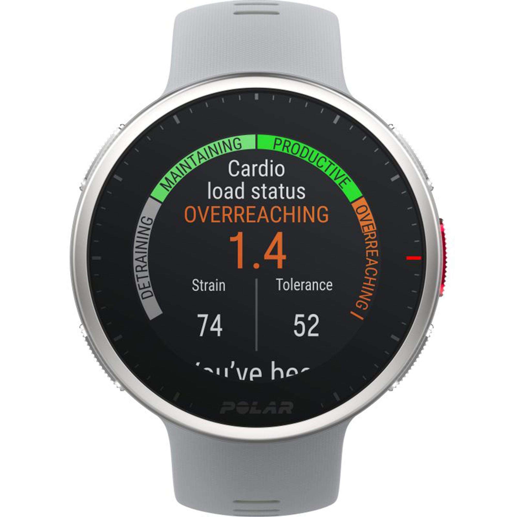 Polar Vantage V2 Quartz Digital Dial Grey Rubber Strap Smartwatch 90083651